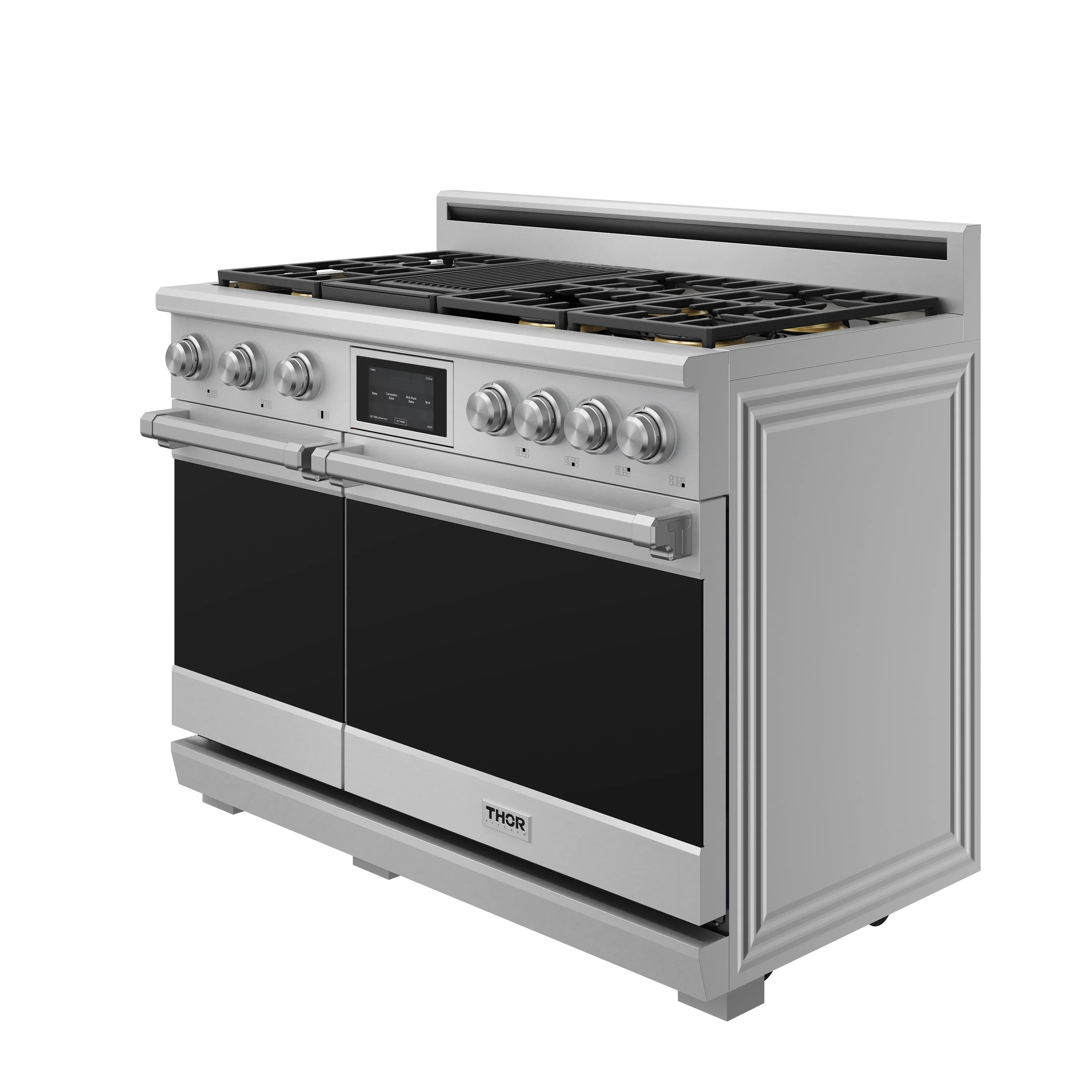 Thor Kitchen 48-Inch Professional Dual Fuel Range - Natural Gas Cooktop with Electric Convection Oven in Stainless Steel (XRD48E) - Image 8