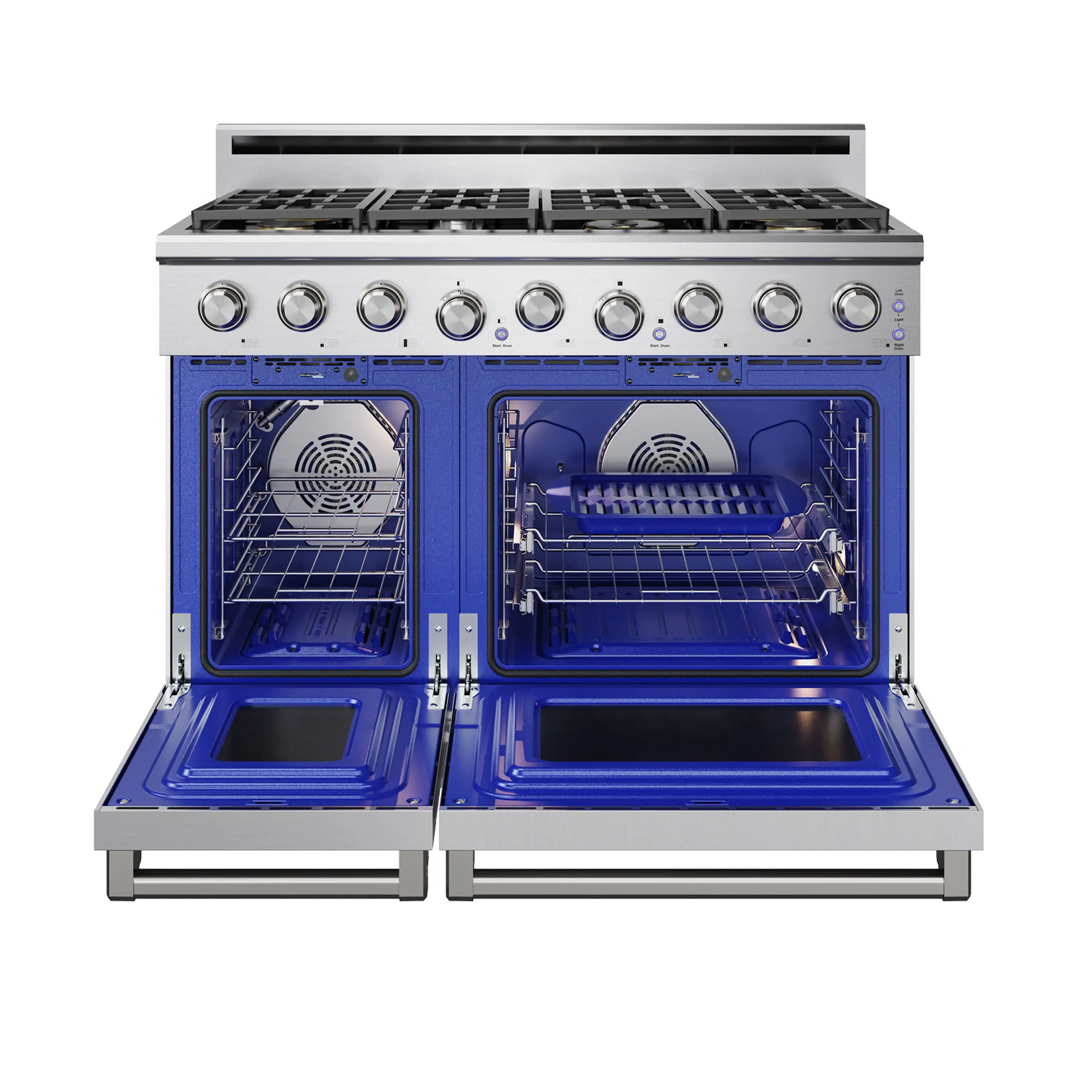 Thor Kitchen 48-Inch Professional Natural Gas Range in Stainless Steel (XRG48E) - Image 4