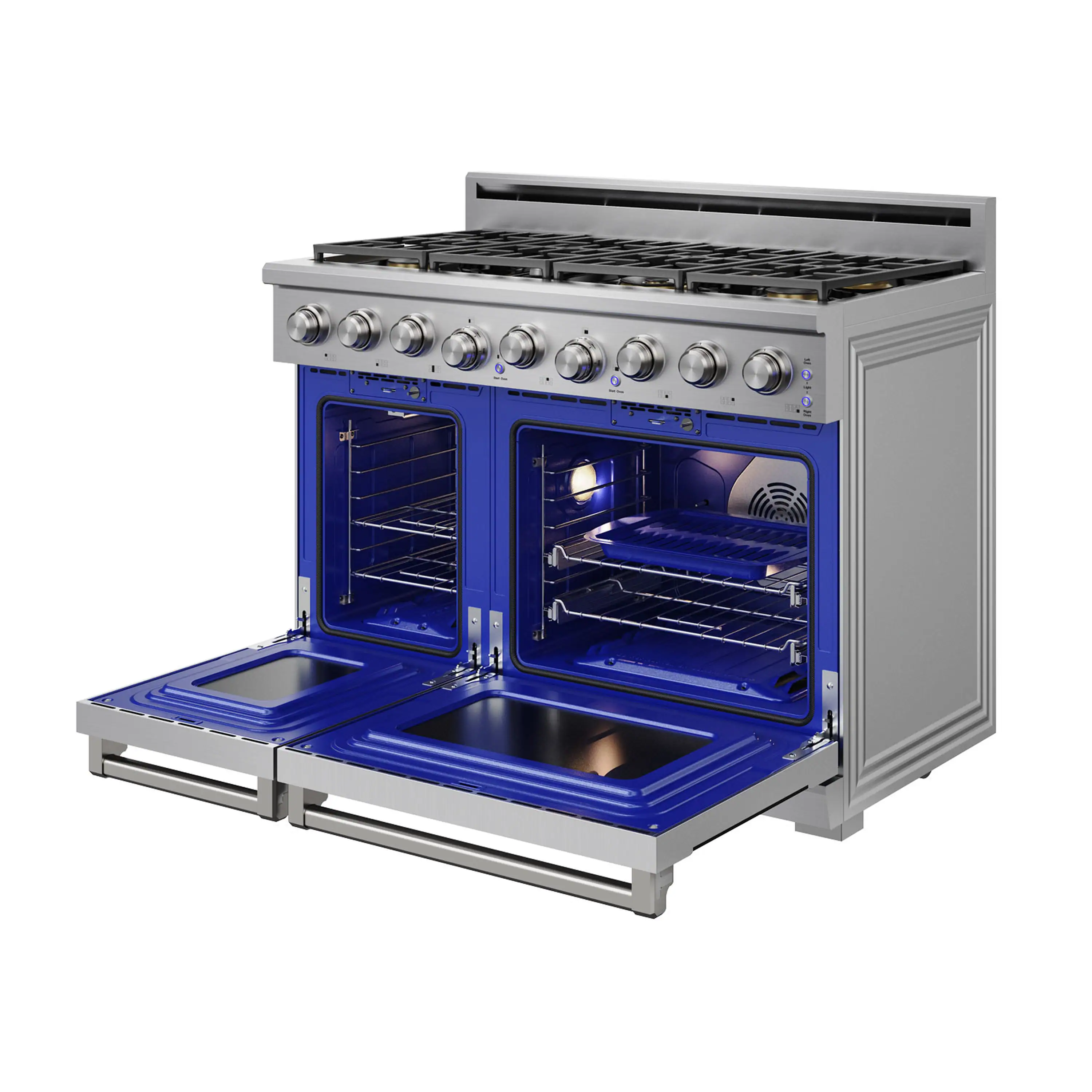 Thor Kitchen 48-Inch Professional Natural Gas Range in Stainless Steel (XRG48E) - Image 5