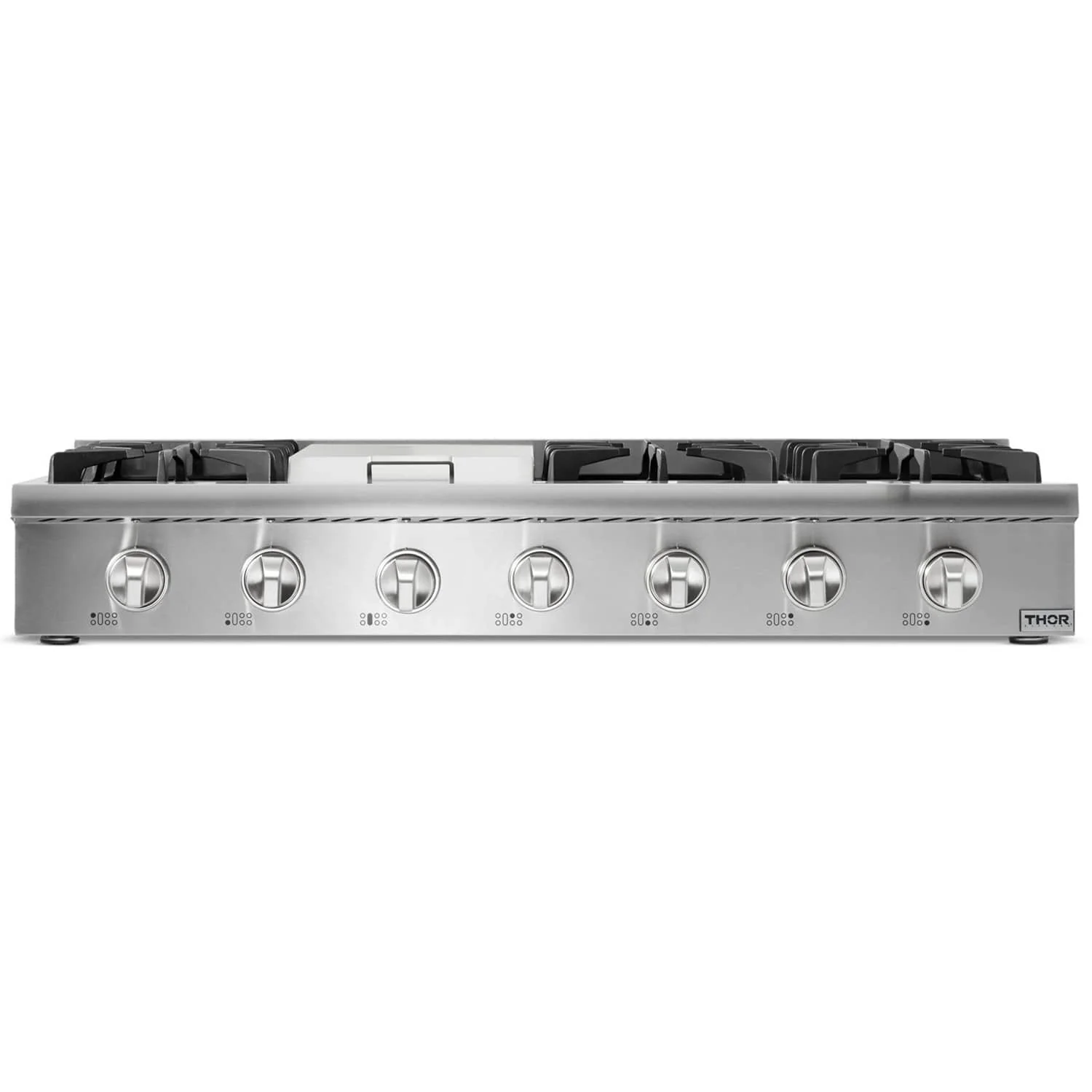 Thor Kitchen 48-Inch Propane Gas Cooktop in Stainless Steel with 6 Burners Including Power Burners and Griddle (HRT4806ULP) - Image 5
