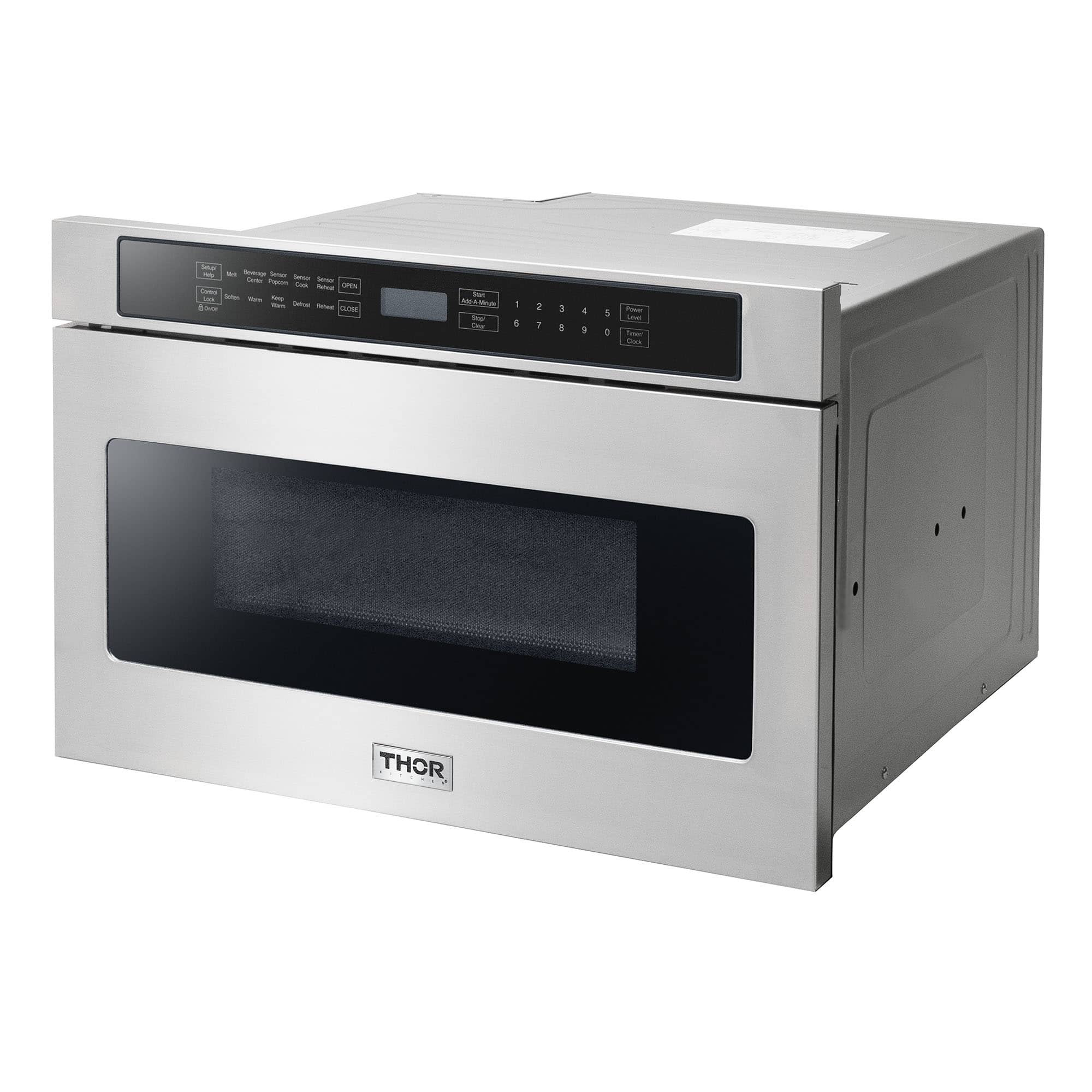 Thor Kitchen A-Series 5-Piece Appliance Package - 48-Inch Gas Range, Under Cabinet Range Hood, Refrigerator, Dishwasher, and Microwave in Stainless Steel - Image 41