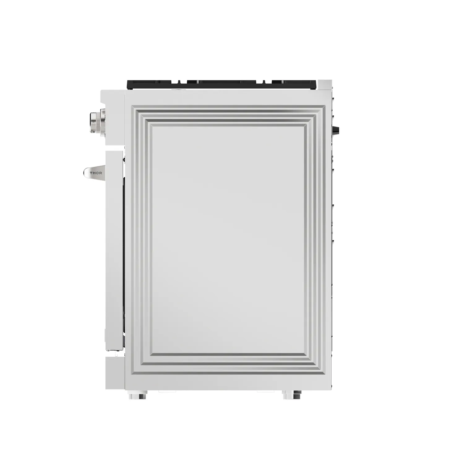 Thor Kitchen A-Series 5-Piece Appliance Package - 48-Inch Gas Range, Under Cabinet Range Hood, Refrigerator with Water Dispenser, Dishwasher, and Microwave in Stainless Steel - Image 9