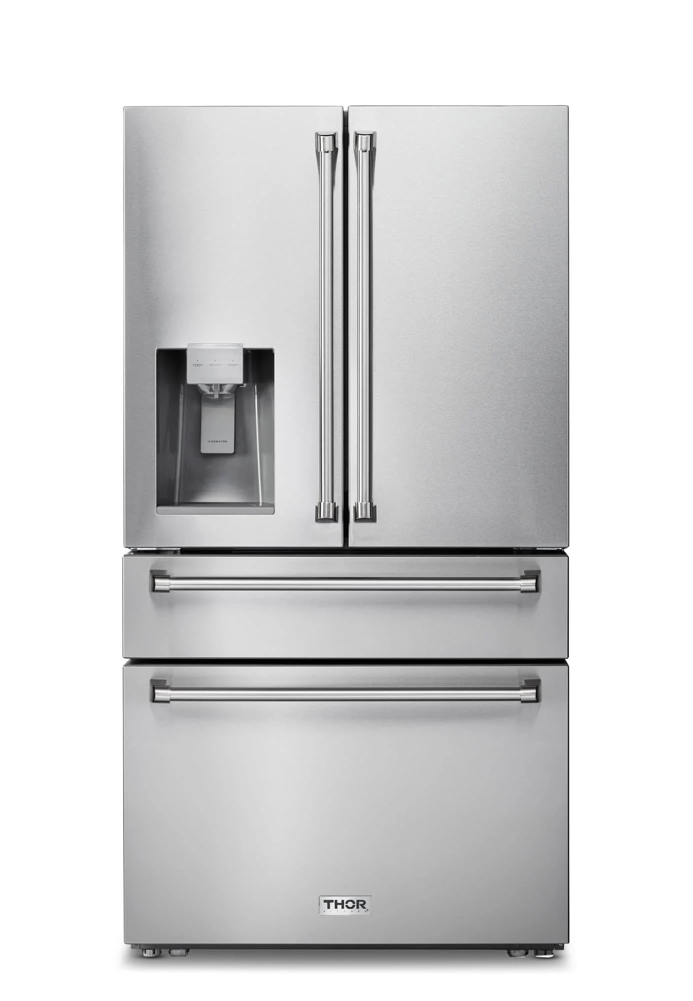 Thor Kitchen A-Series 6-Piece Appliance Package - 48-Inch Gas Range, Pro-Style Wall Mount Range Hood, Refrigerator with Water Dispenser, Dishwasher, Microwave, and Wine Cooler in Stainless Steel - Image 24