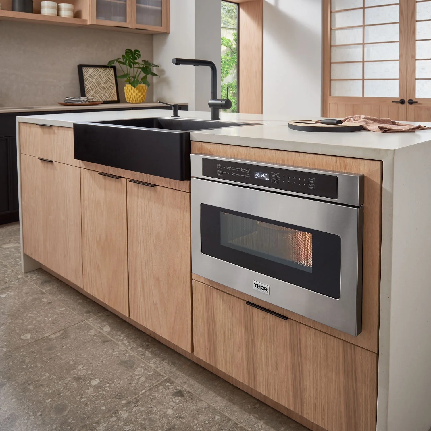 Thor Kitchen A-Series 6-Piece Appliance Package - 48-Inch Gas Range, Under Cabinet Range Hood, Refrigerator, Dishwasher, Microwave, and Wine Cooler in Stainless Steel - Image 39