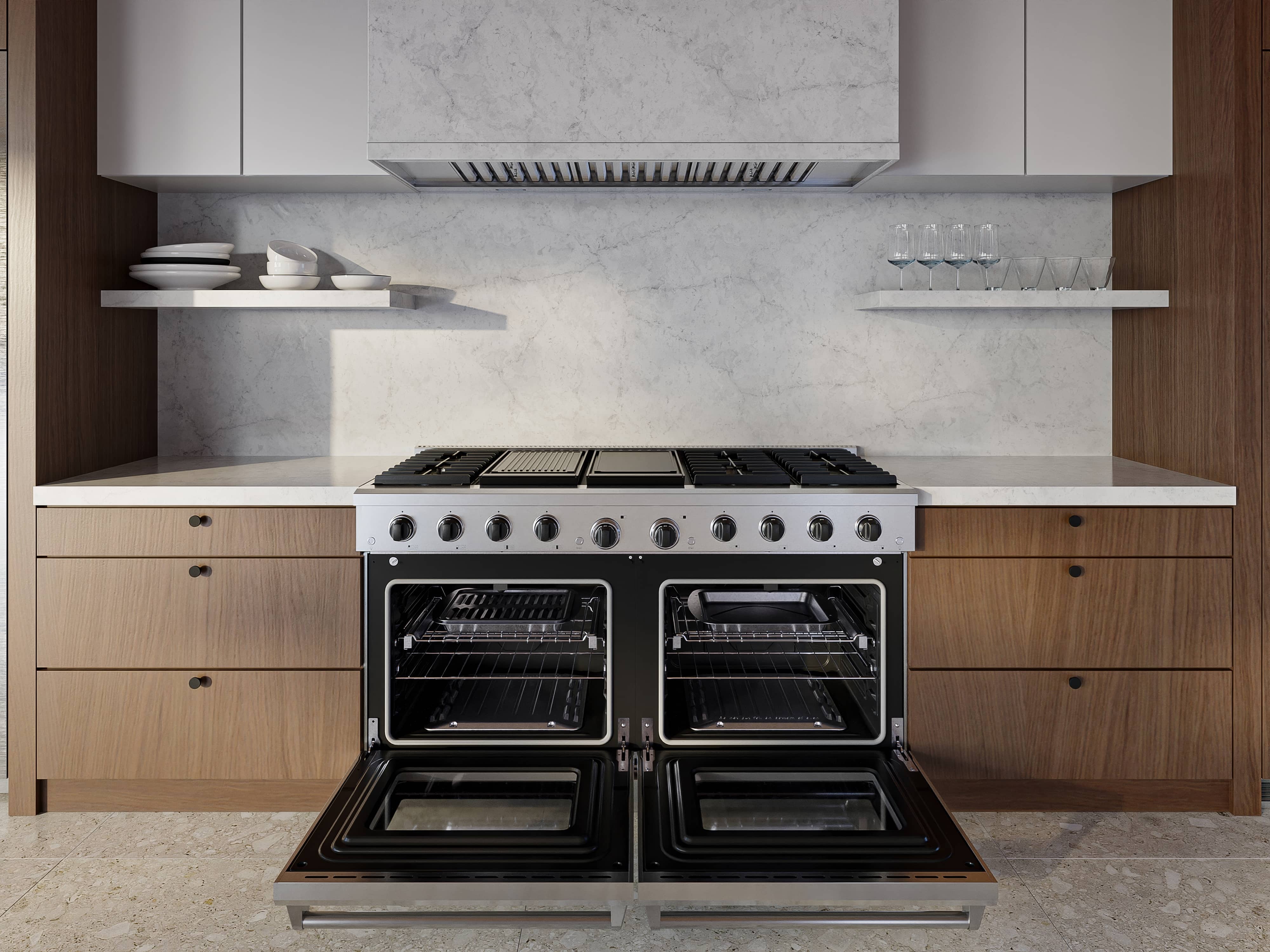 Thor Kitchen 60-Inch Professional Propane Gas Range in Stainless Steel (LRG60ELP) - Image 3
