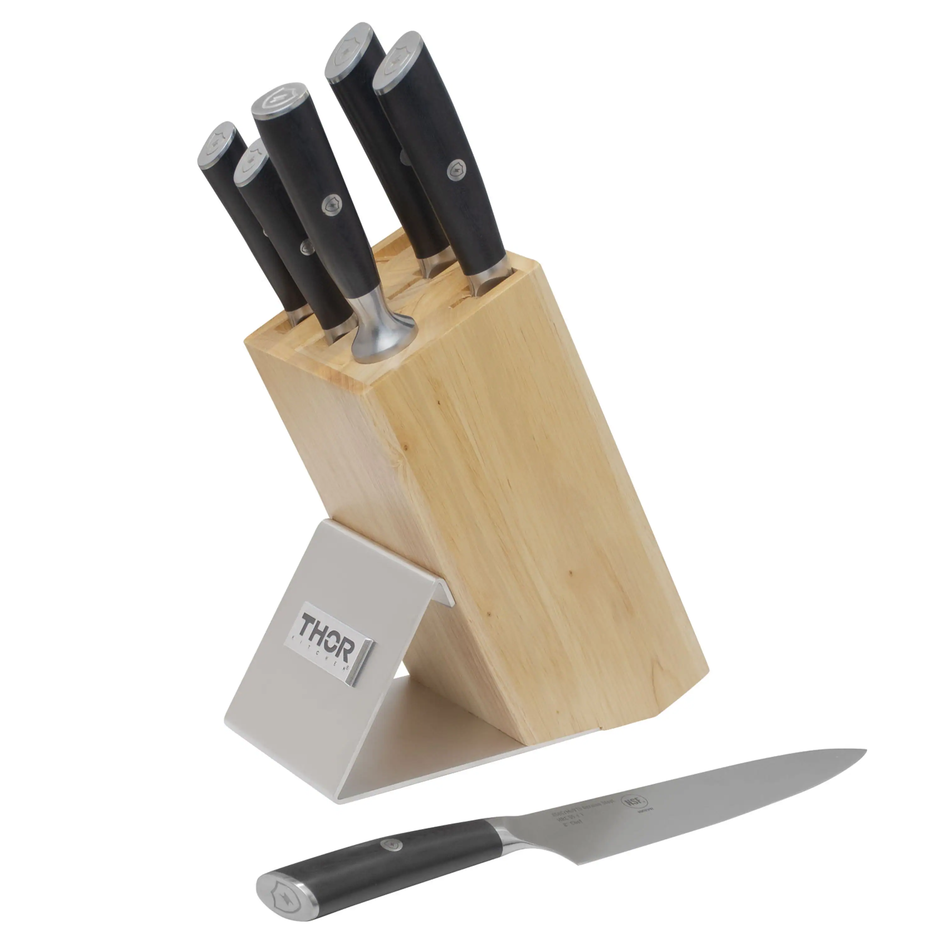 Thor Kitchen 7-Piece Knife Set with Knife Block (GS0701P) - Image 3