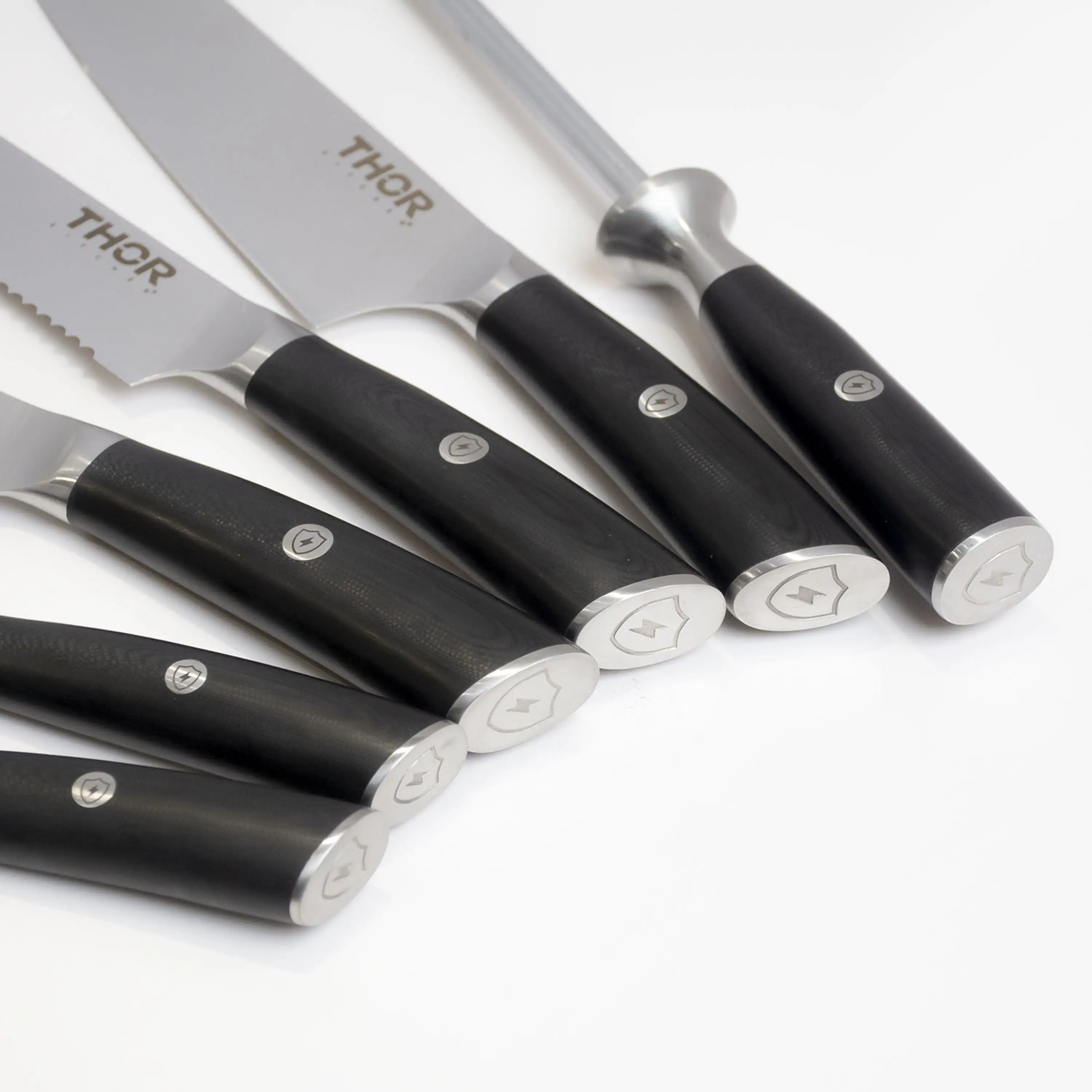 Thor Kitchen 7-Piece Knife Set with Knife Block (GS0701P) - Image 5