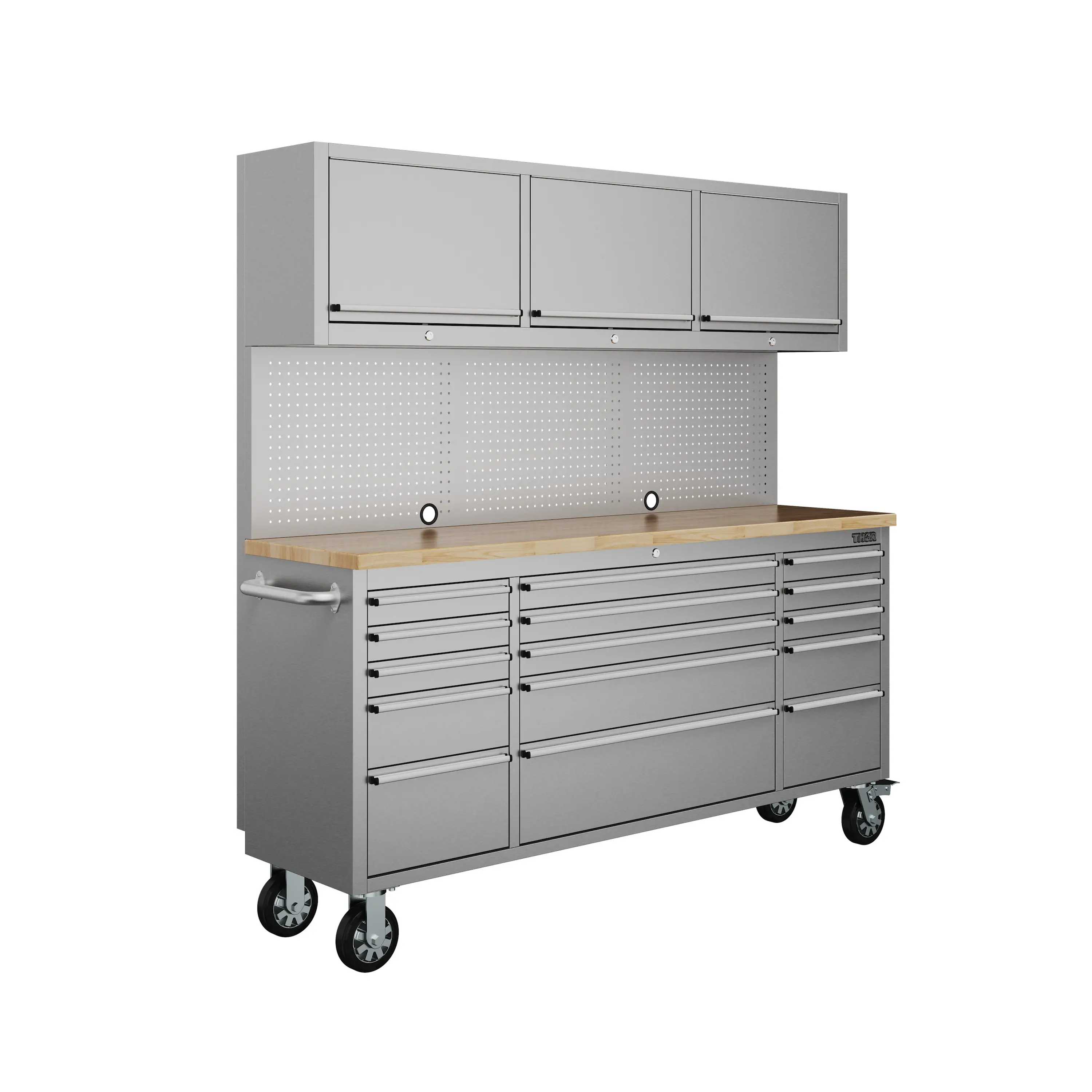 Thor 72-Inch Premium 15-Drawer Mobile Tool Workbench with Upper Storage (TC7215UC) - Image 2