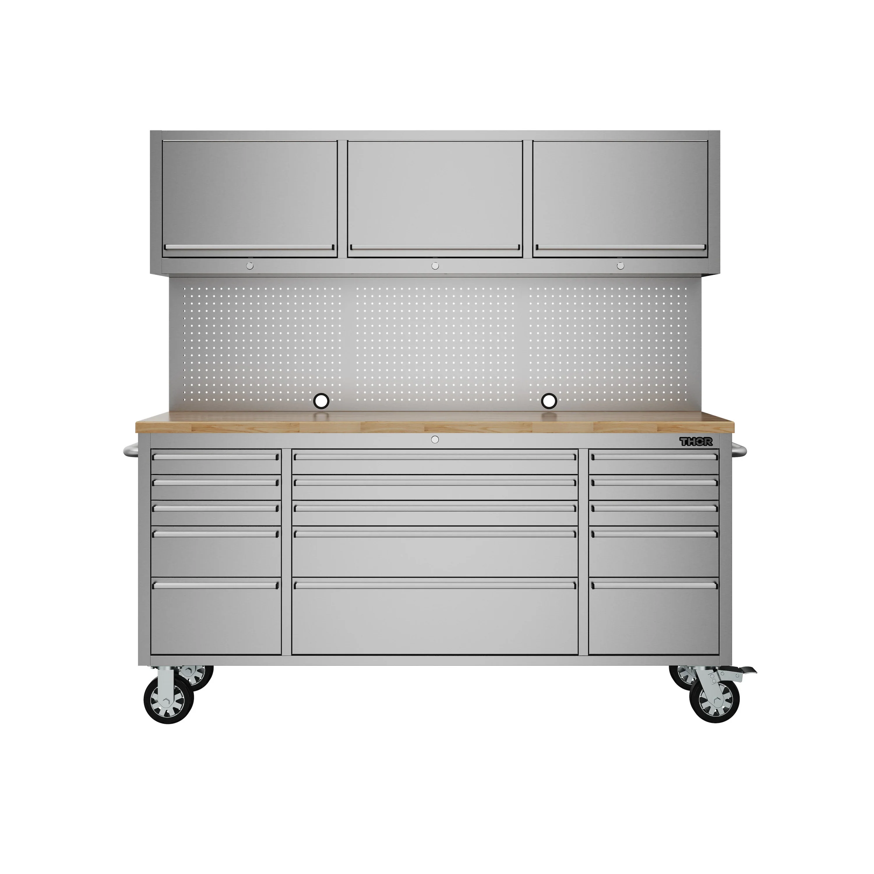 Thor 72-Inch Premium 15-Drawer Mobile Tool Workbench with Upper Storage (TC7215UC) - Image 30