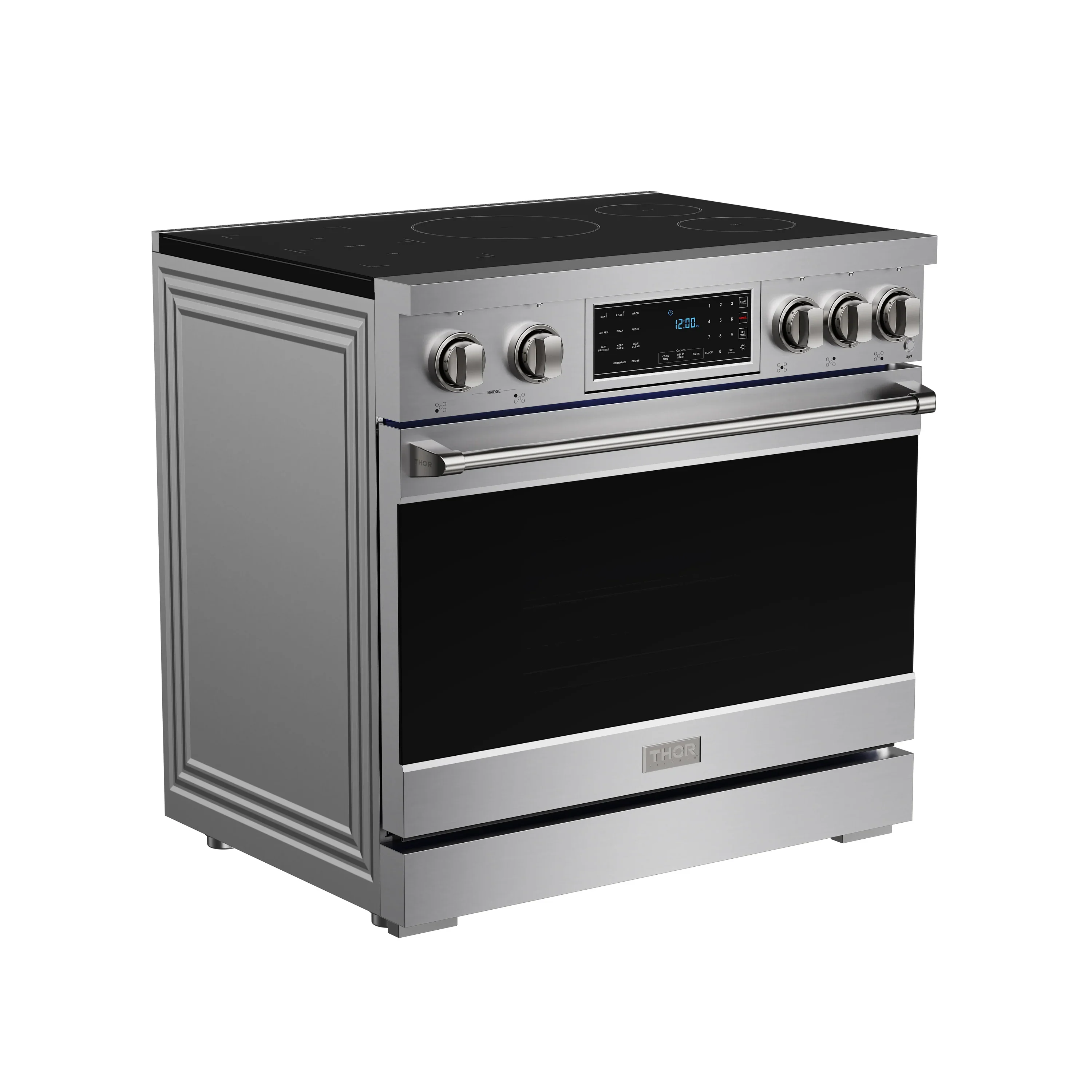 Gordon Ramsay by Thor Kitchen 36-Inch Professional Induction Range with Tilt Panel Touch Control in Stainless Steel (RSI36) - Image 3