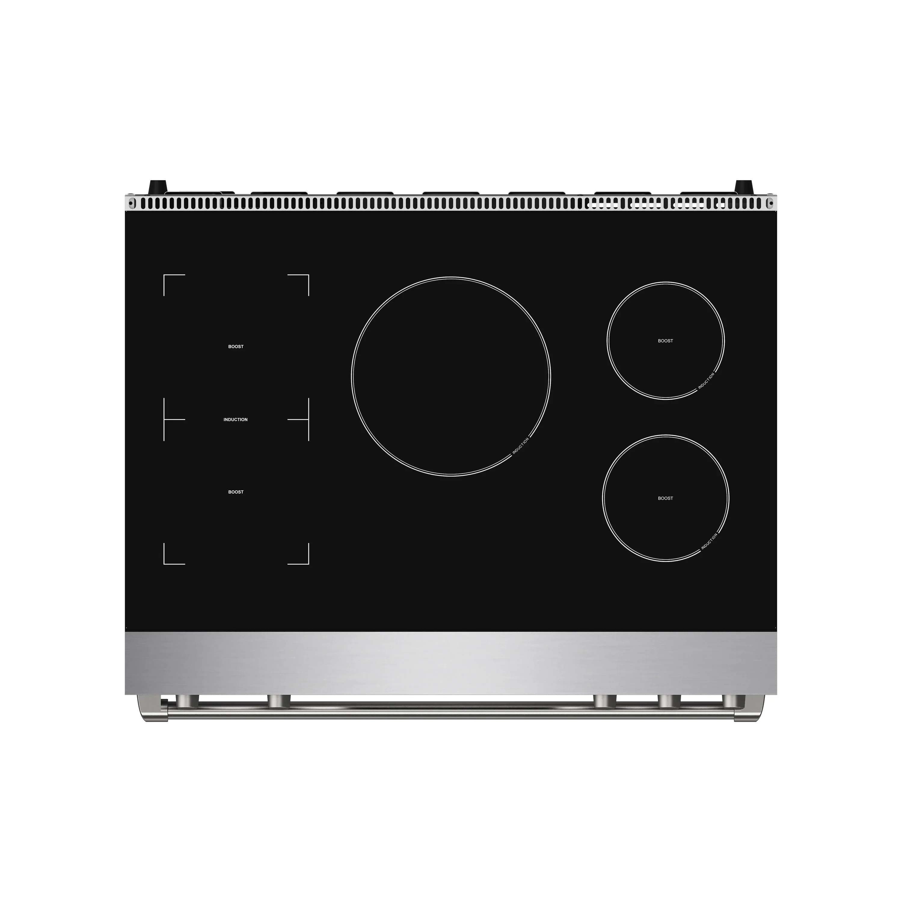 Gordon Ramsay by Thor Kitchen 36-Inch Professional Induction Range with Tilt Panel Touch Control in Stainless Steel (RSI36) - Image 4