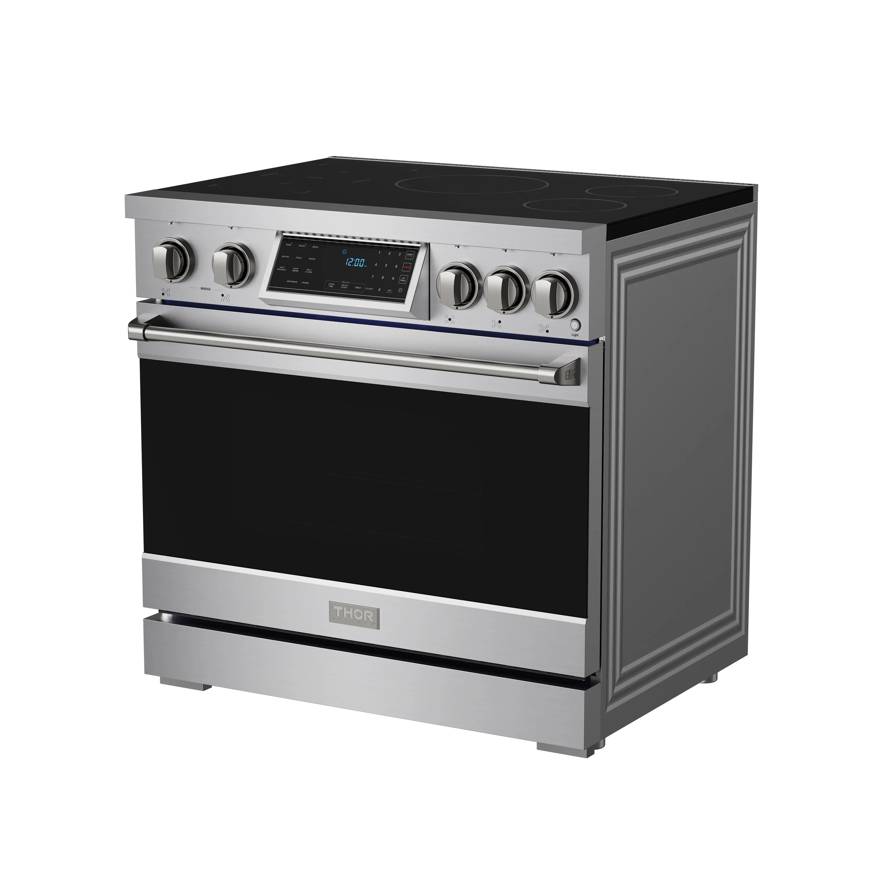 Gordon Ramsay by Thor Kitchen 36-Inch Professional Induction Range with Tilt Panel Touch Control in Stainless Steel (RSI36) - Image 6