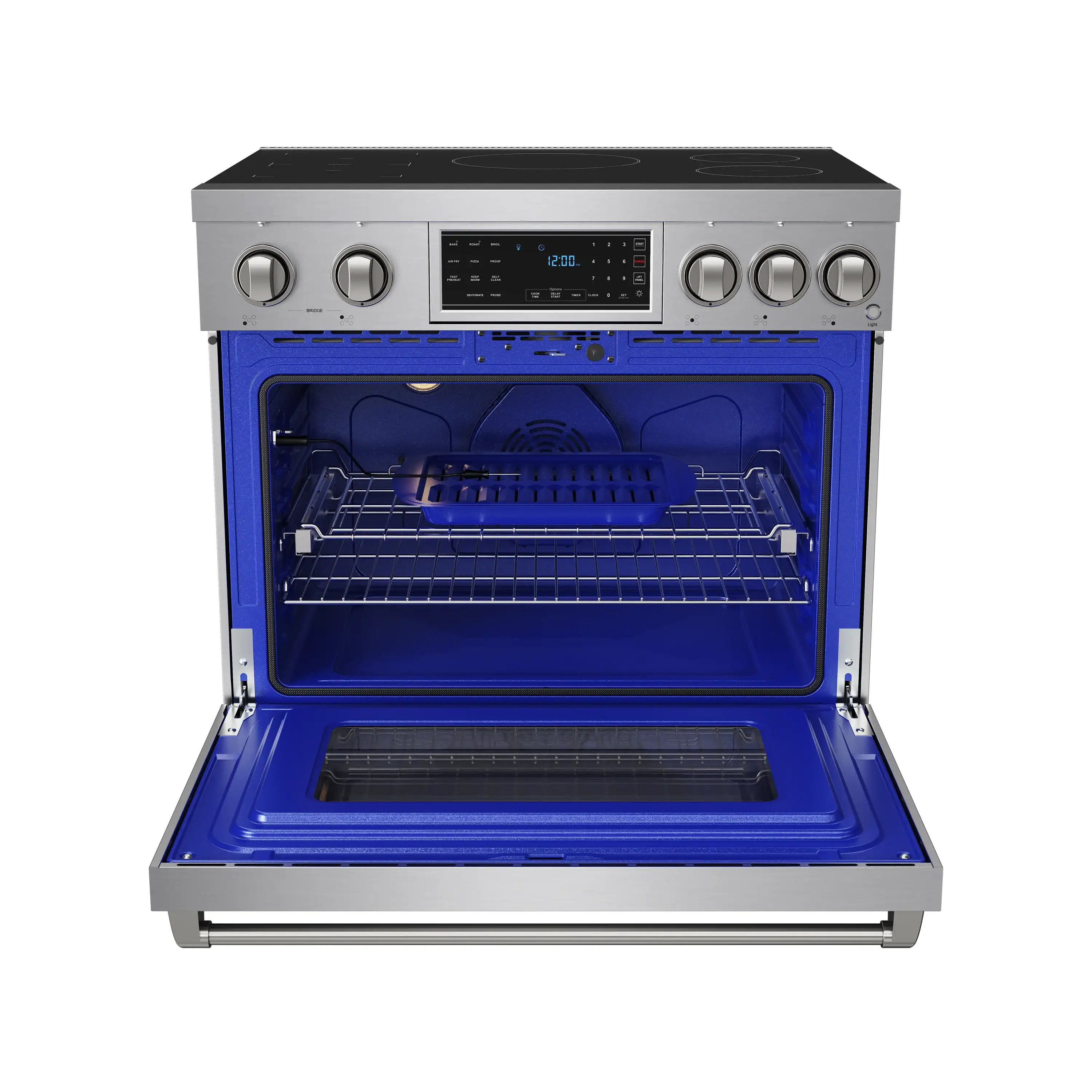 Gordon Ramsay by Thor Kitchen 36-Inch Professional Induction Range with Tilt Panel Touch Control in Stainless Steel (RSI36) - Image 7