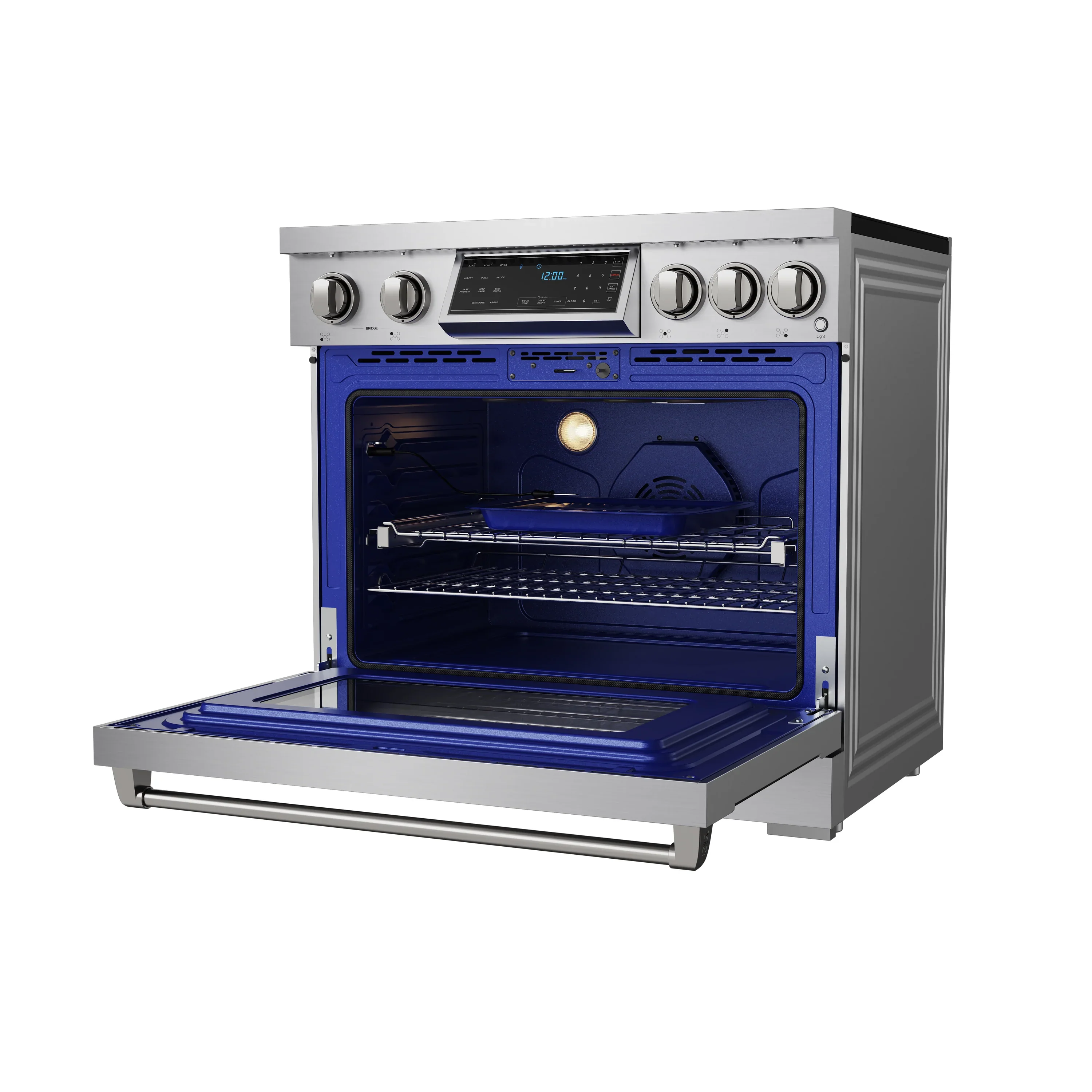 Gordon Ramsay by Thor Kitchen 36-Inch Professional Induction Range with Tilt Panel Touch Control in Stainless Steel (RSI36) - Image 8