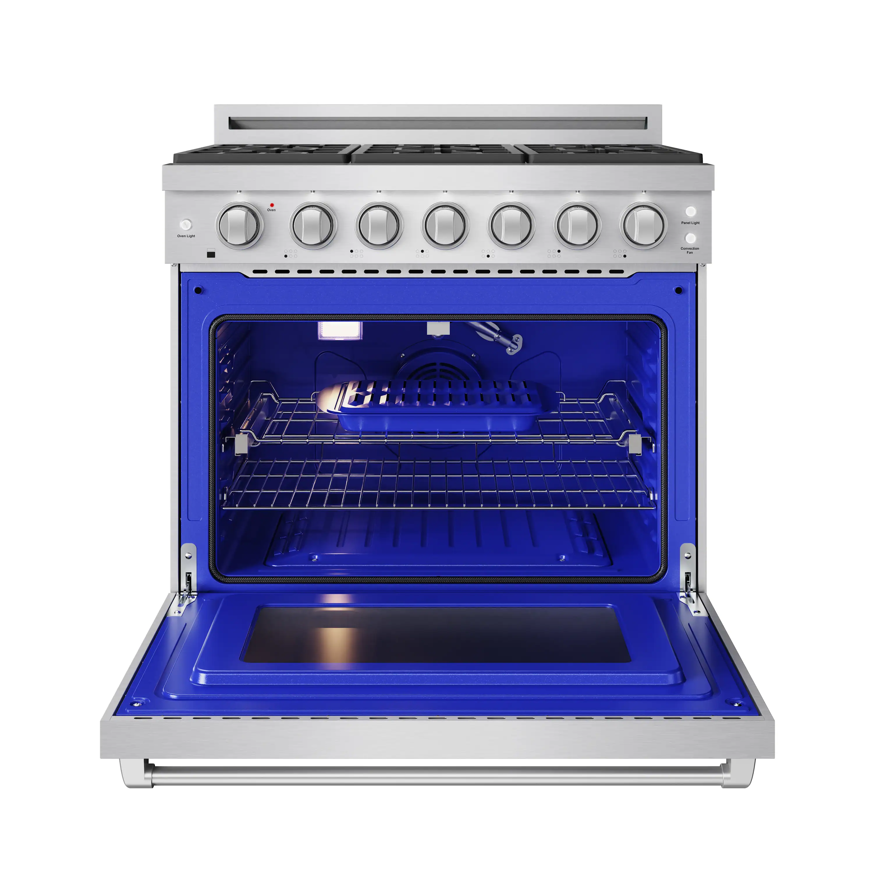 Gordon Ramsay by Thor Kitchen 36-inch Professional Natural Gas Range with Precision Knob in Stainless Steel (RSG36P) - Image 4