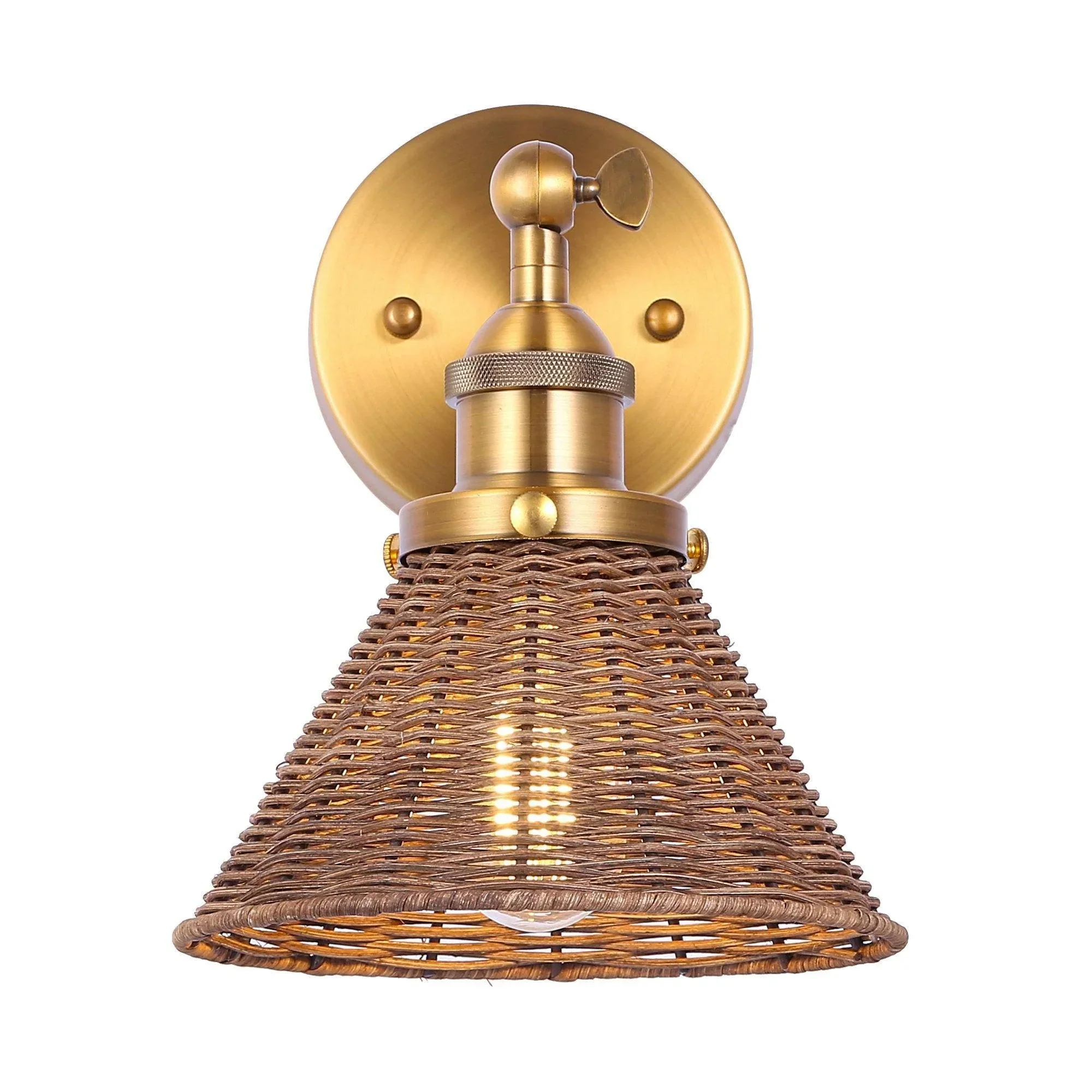 Parrot Uncle Traditional 1-Light Golden Wall Light (W2205110V) - Image 16