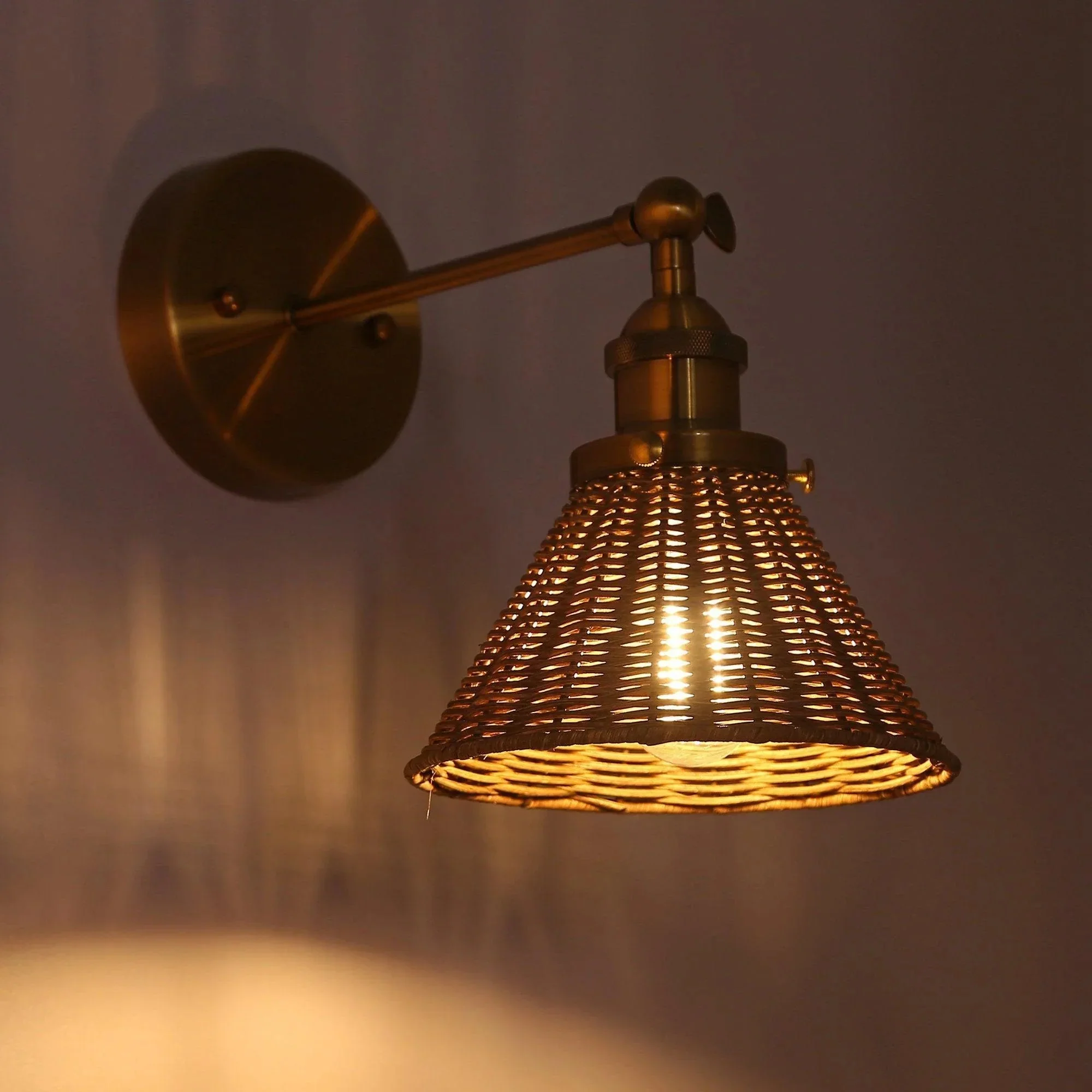 Parrot Uncle Traditional 1-Light Golden Wall Light (W2205110V) - Image 5