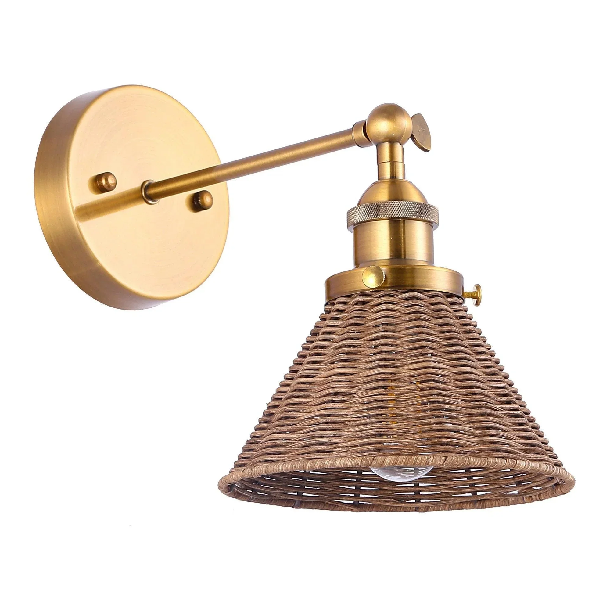 Parrot Uncle Traditional 1-Light Golden Wall Light (W2205110V) - Image 7