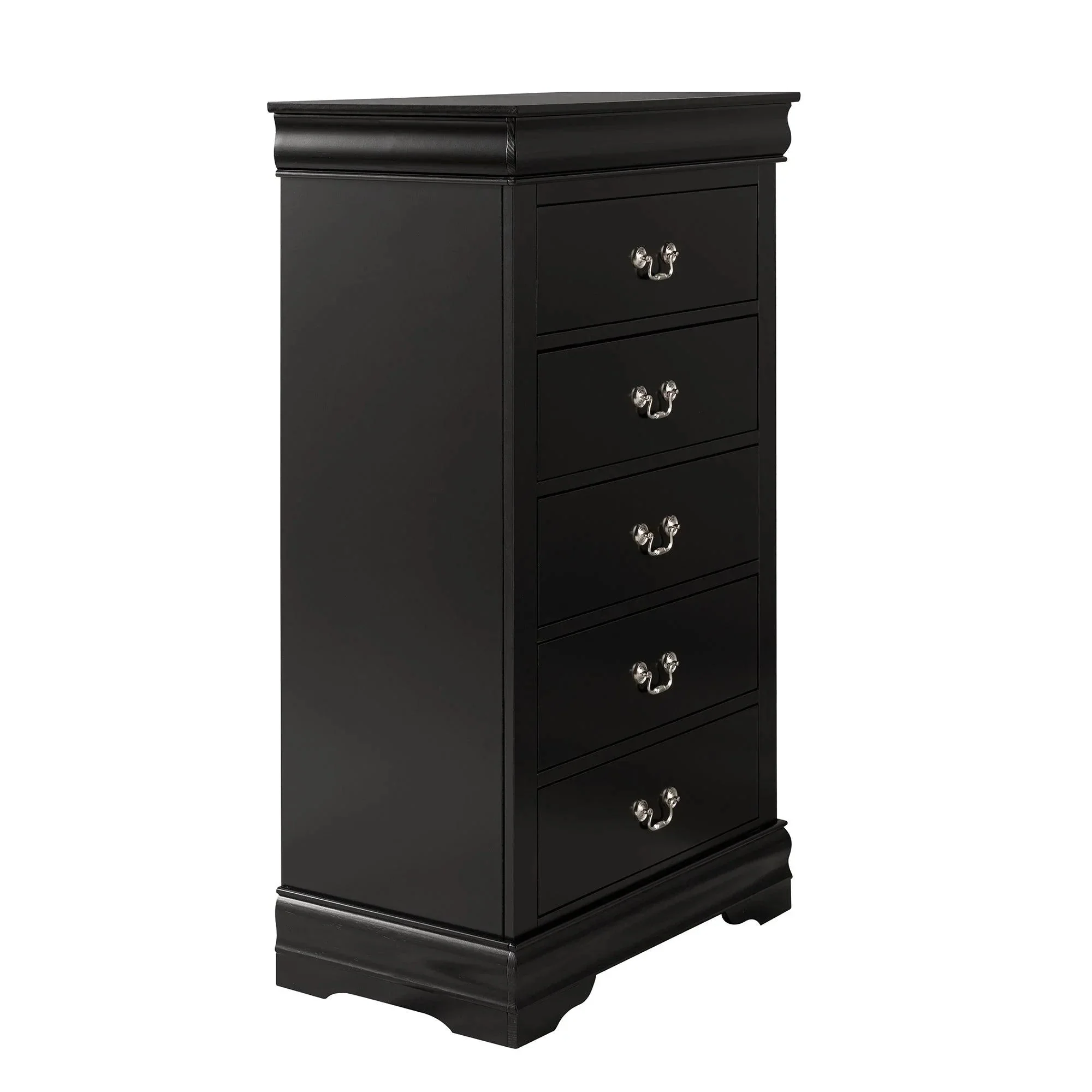 Parrot Uncle Transitional 5-Drawer 31.5-Inch Wide Chest of Drawers with Bracket Feet - Image 10