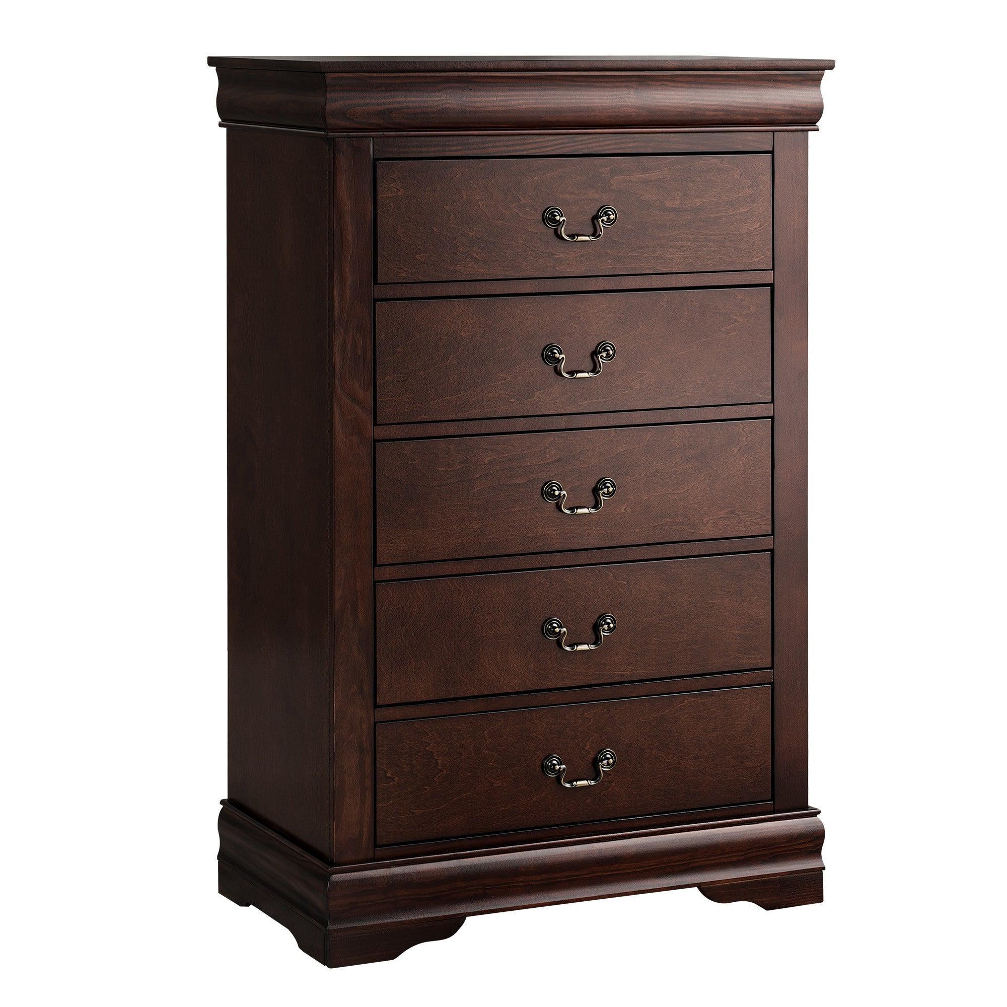 Parrot Uncle Transitional 5-Drawer 31.5-Inch Wide Chest of Drawers with Bracket Feet - Image 19