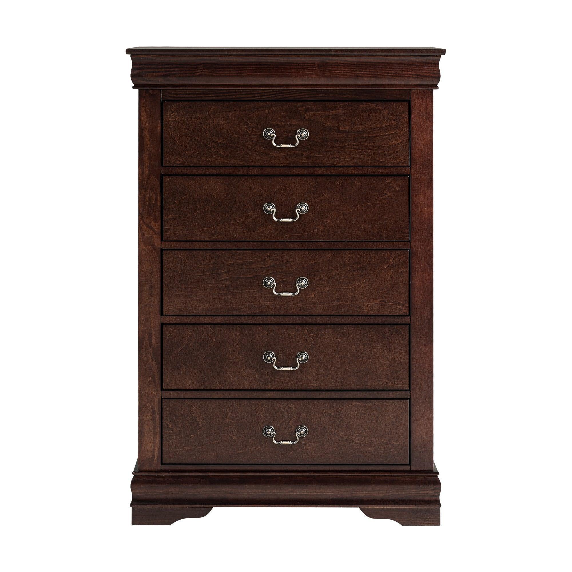Parrot Uncle Transitional 5-Drawer 31.5-Inch Wide Chest of Drawers with Bracket Feet - Image 20