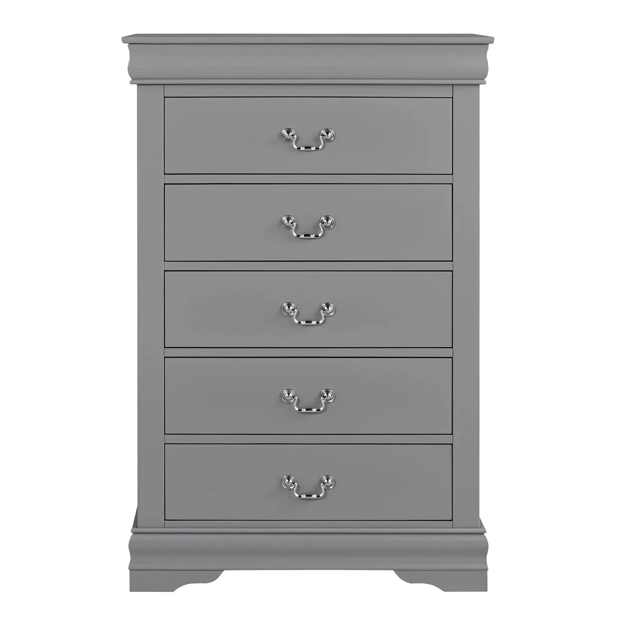 Parrot Uncle Transitional 5-Drawer 31.5-Inch Wide Chest of Drawers with Bracket Feet - Image 26