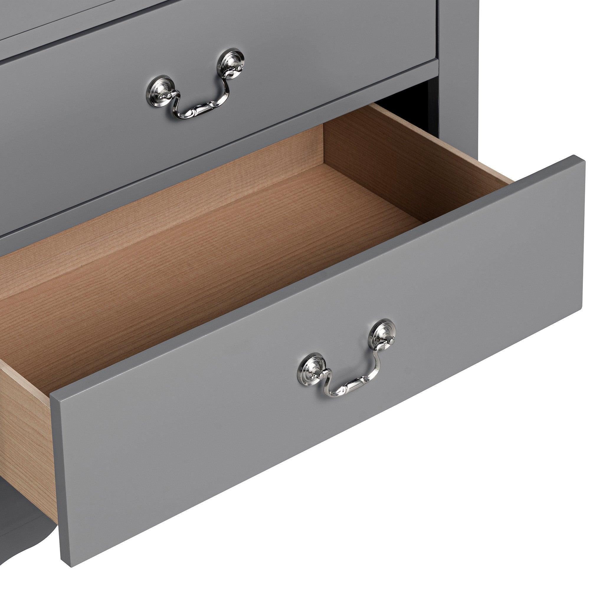 Parrot Uncle Transitional 5-Drawer 31.5-Inch Wide Chest of Drawers with Bracket Feet - Image 27