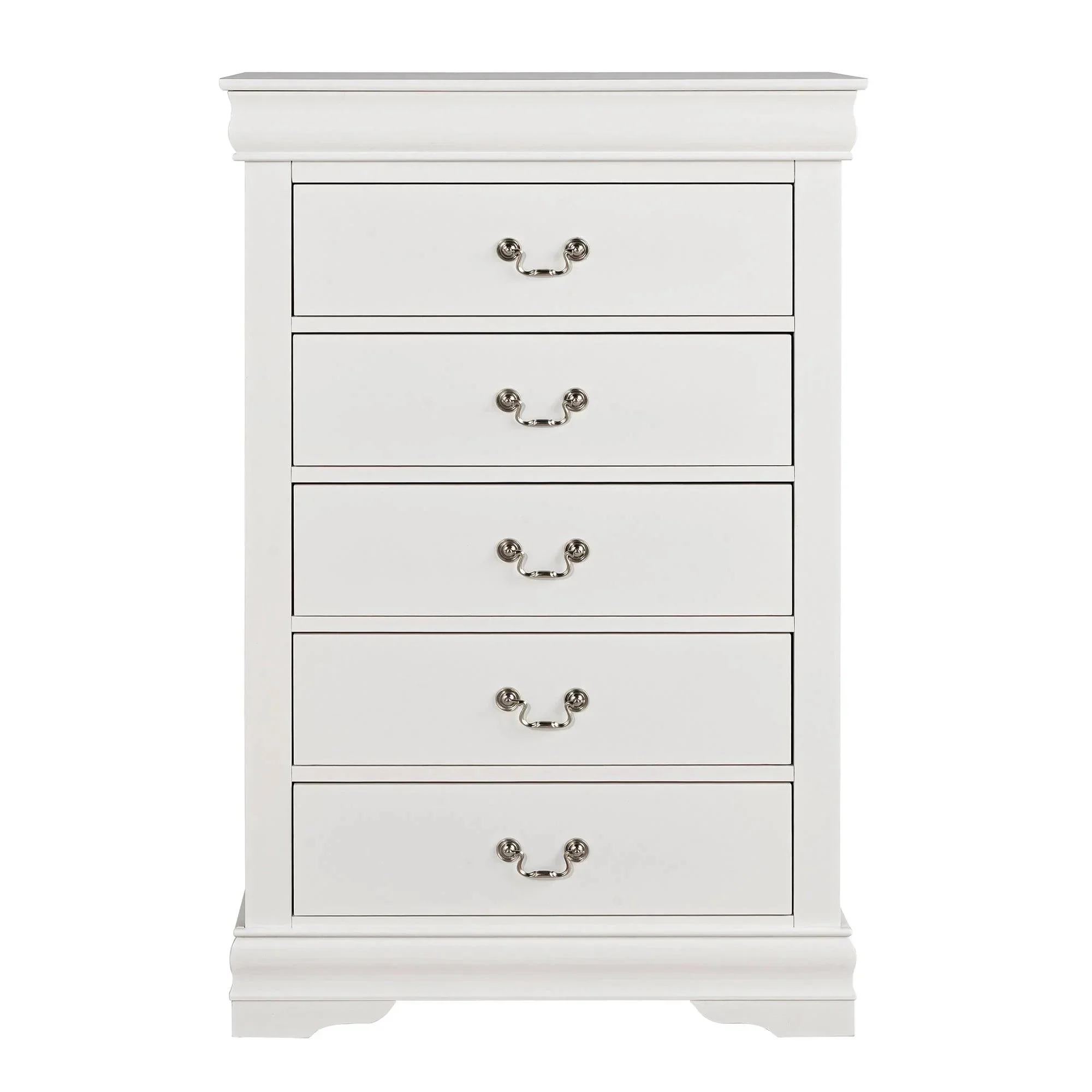Parrot Uncle Transitional 5-Drawer 31.5-Inch Wide Chest of Drawers with Bracket Feet - Image 34