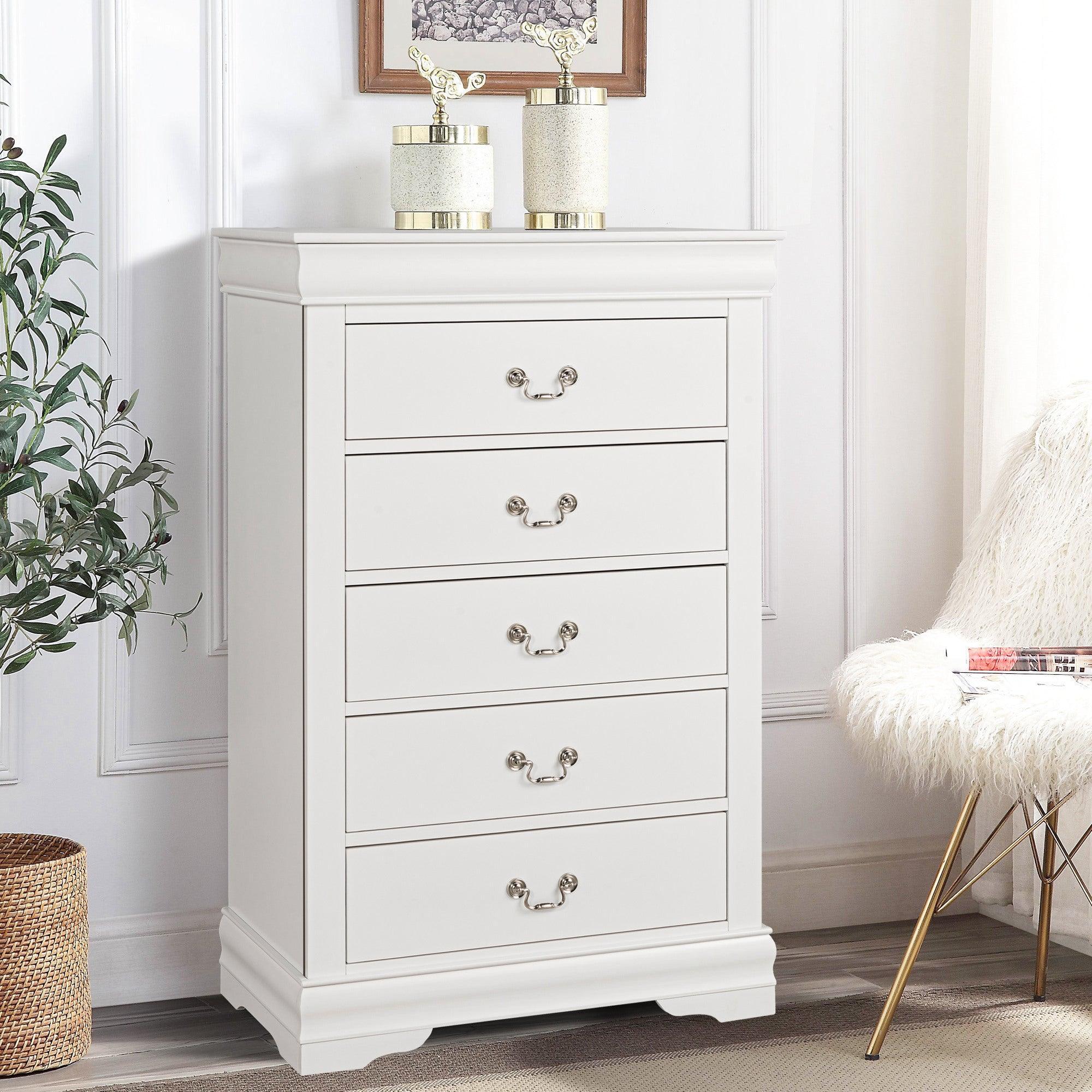 Parrot Uncle Transitional 5-Drawer 31.5-Inch Wide Chest of Drawers with Bracket Feet - Image 43