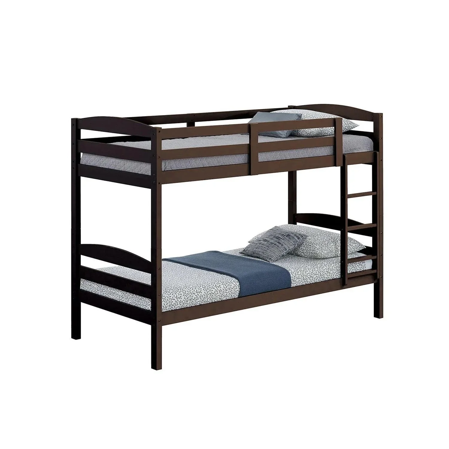 Parrot Uncle Transitional Solid Hardwood Twin over Twin Bunk Bed, Patented Insert & Lock Joint for Extra Safety for Kids - Image 20
