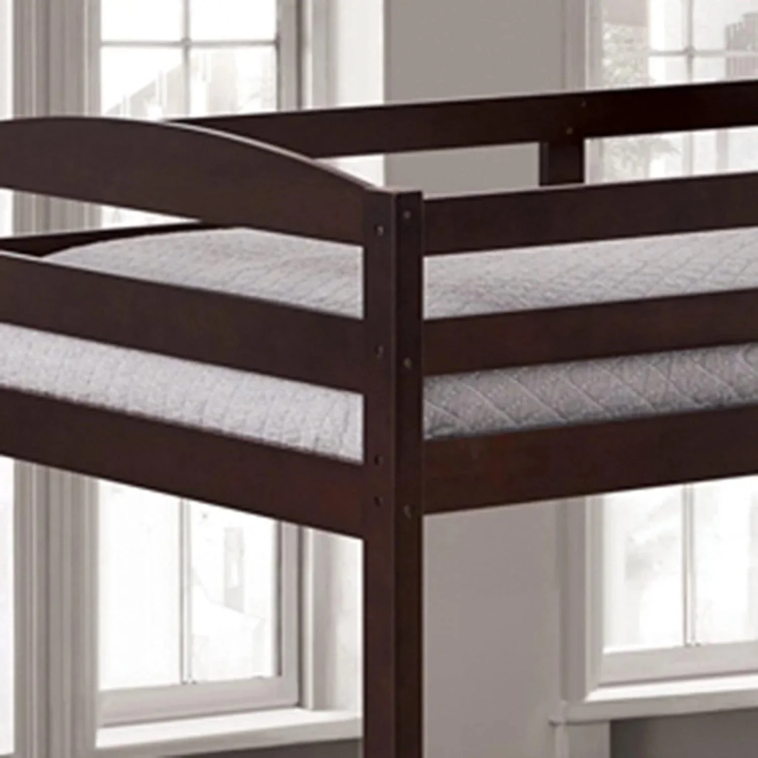 Parrot Uncle Transitional Solid Hardwood Twin over Twin Bunk Bed, Patented Insert & Lock Joint for Extra Safety for Kids - Image 9
