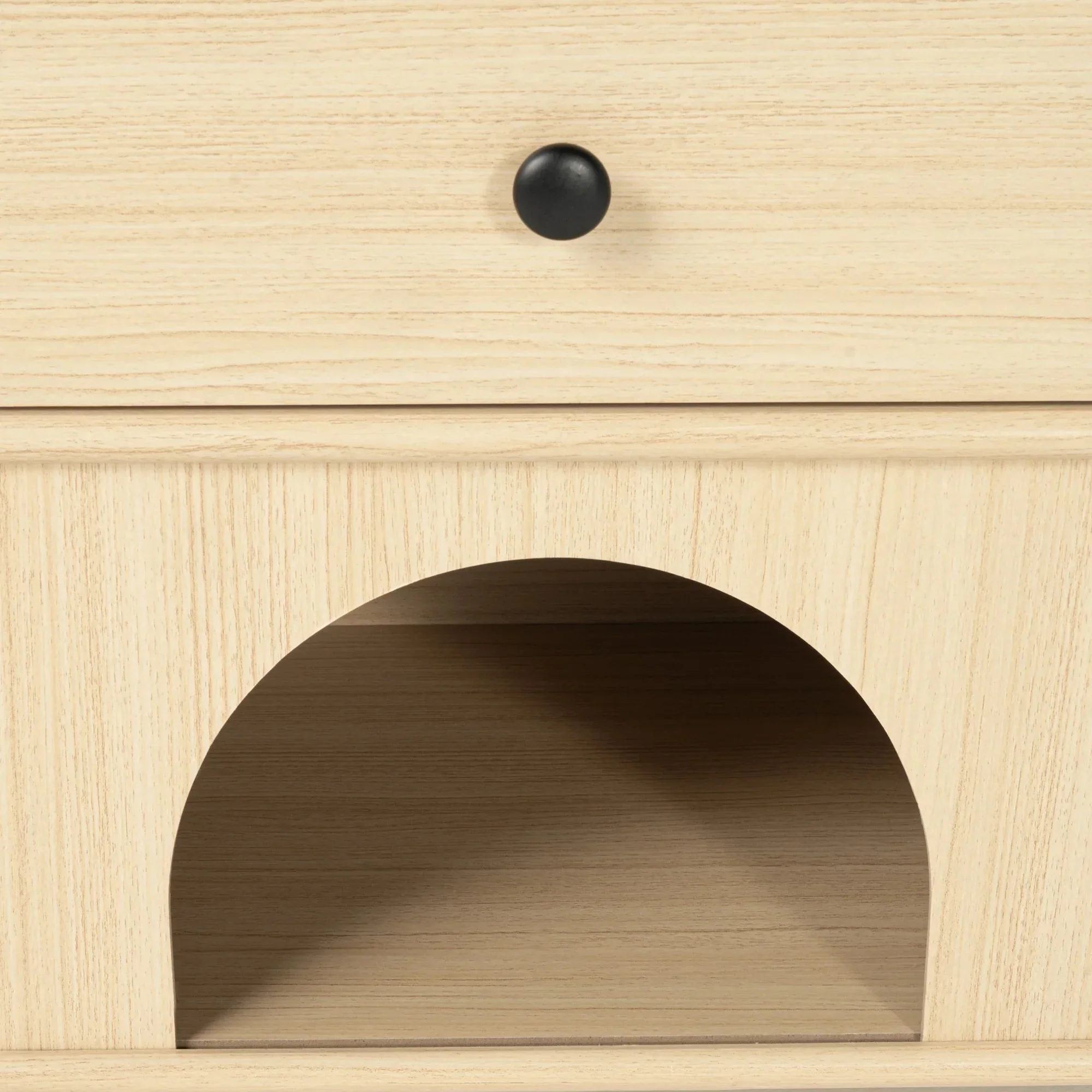 Parrot Uncle Travis Modern Natural 22-Inch Side Table with Pet-Friendly Nook (SL-AC4003-PU) - Image 14