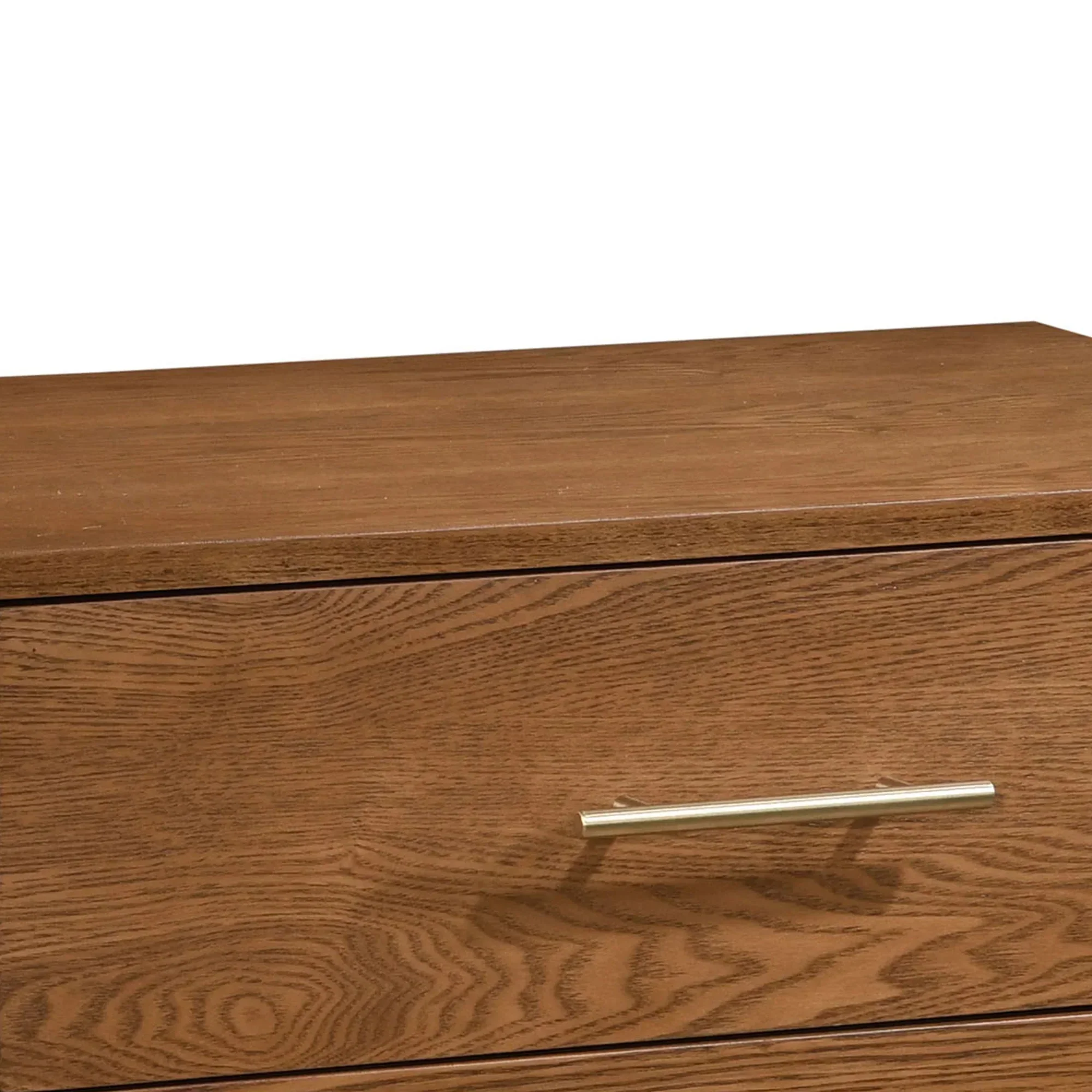 Parrot Uncle Tromso Mid-Century Modern 23-Inch Nightstand with 2-Drawer and Round Tapered Legs in Walnut (FM7220WN-N-PU) - Image 5
