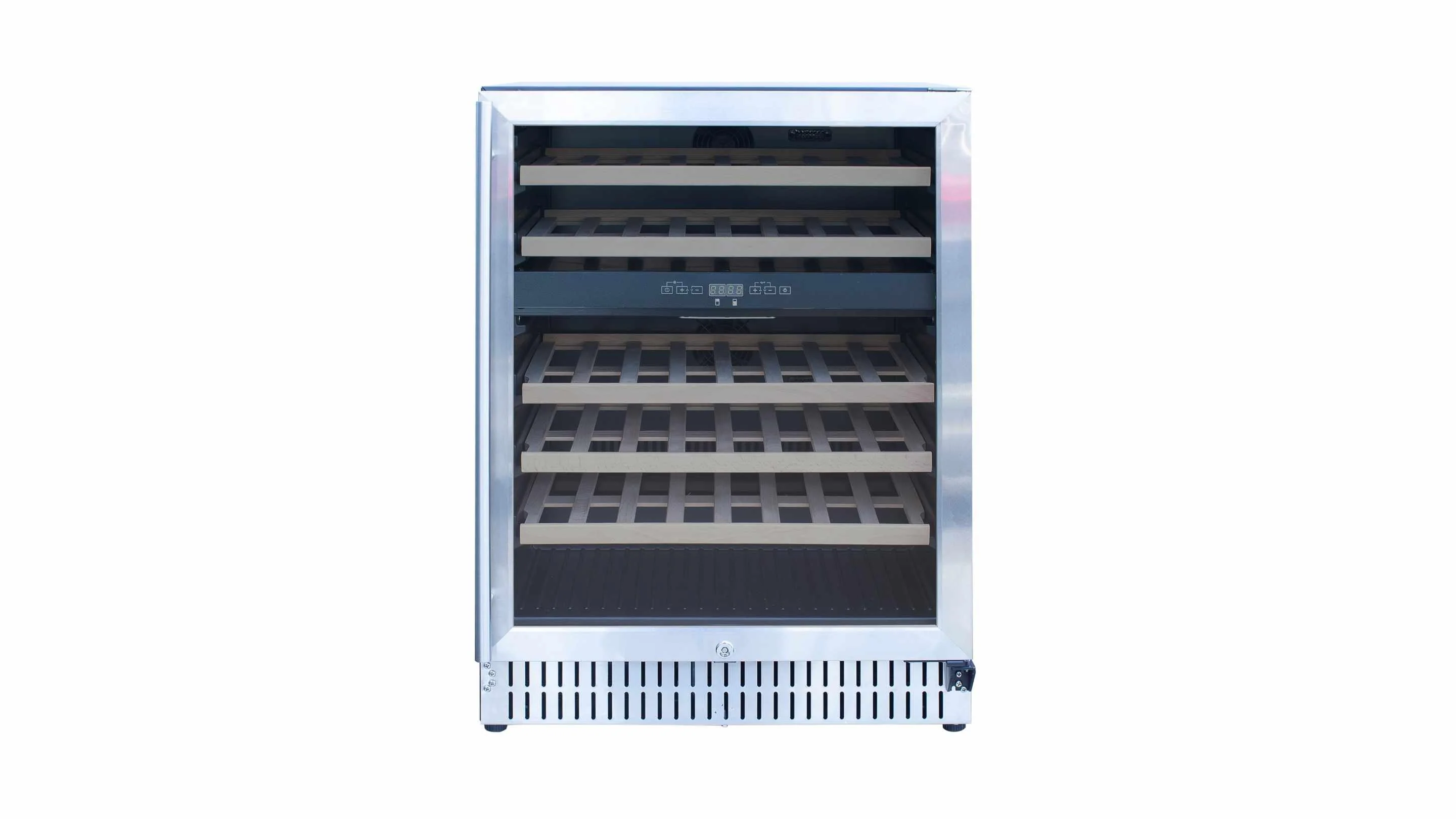 TrueFlame 24-Inch Outdoor Rated Dual Zone Wine Cooler in Stainless Steel (AMD-RFR-24WD) - Image 3