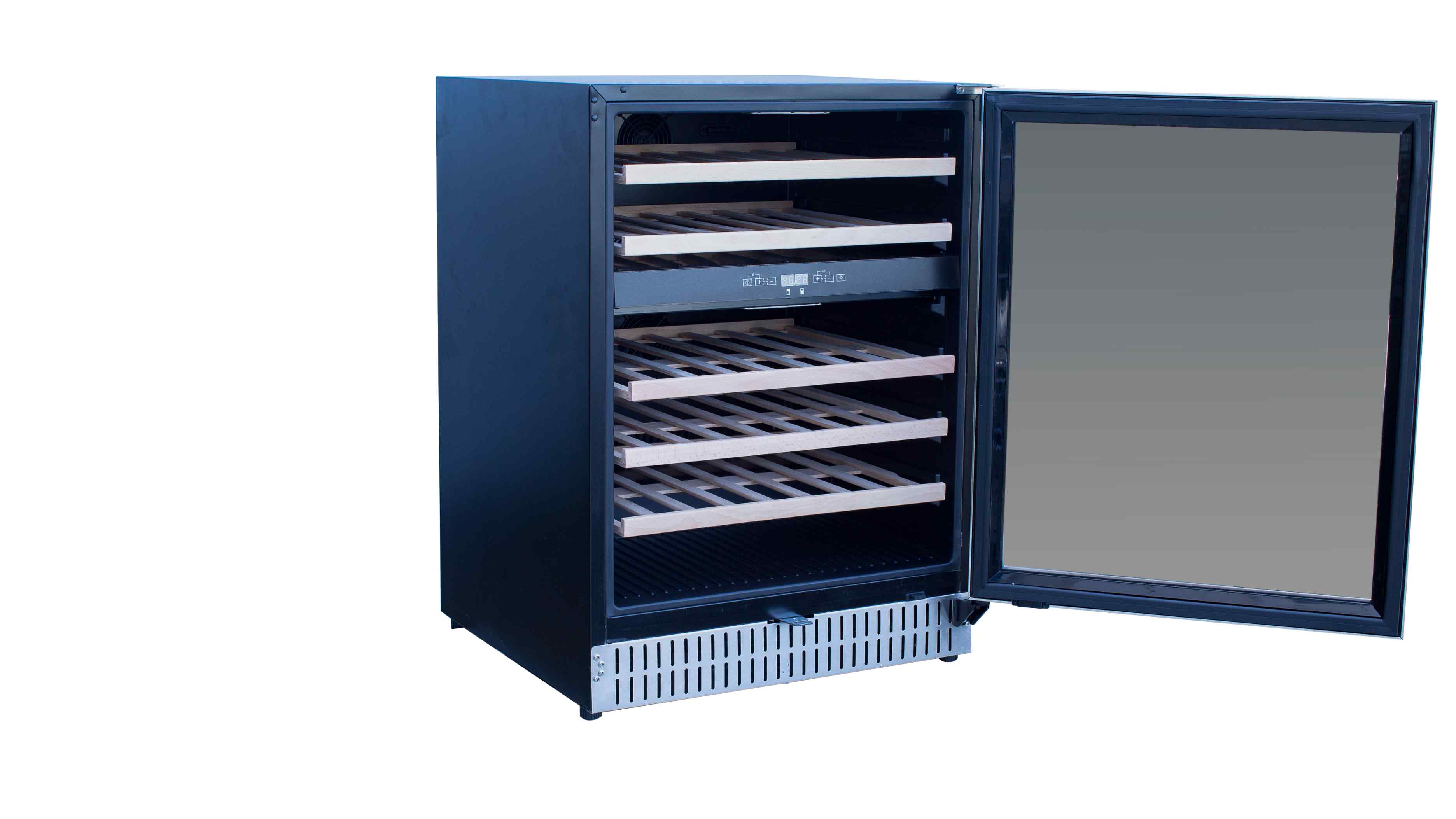 TrueFlame 24-Inch Outdoor Rated Dual Zone Wine Cooler in Stainless Steel (AMD-RFR-24WD) - Image 6
