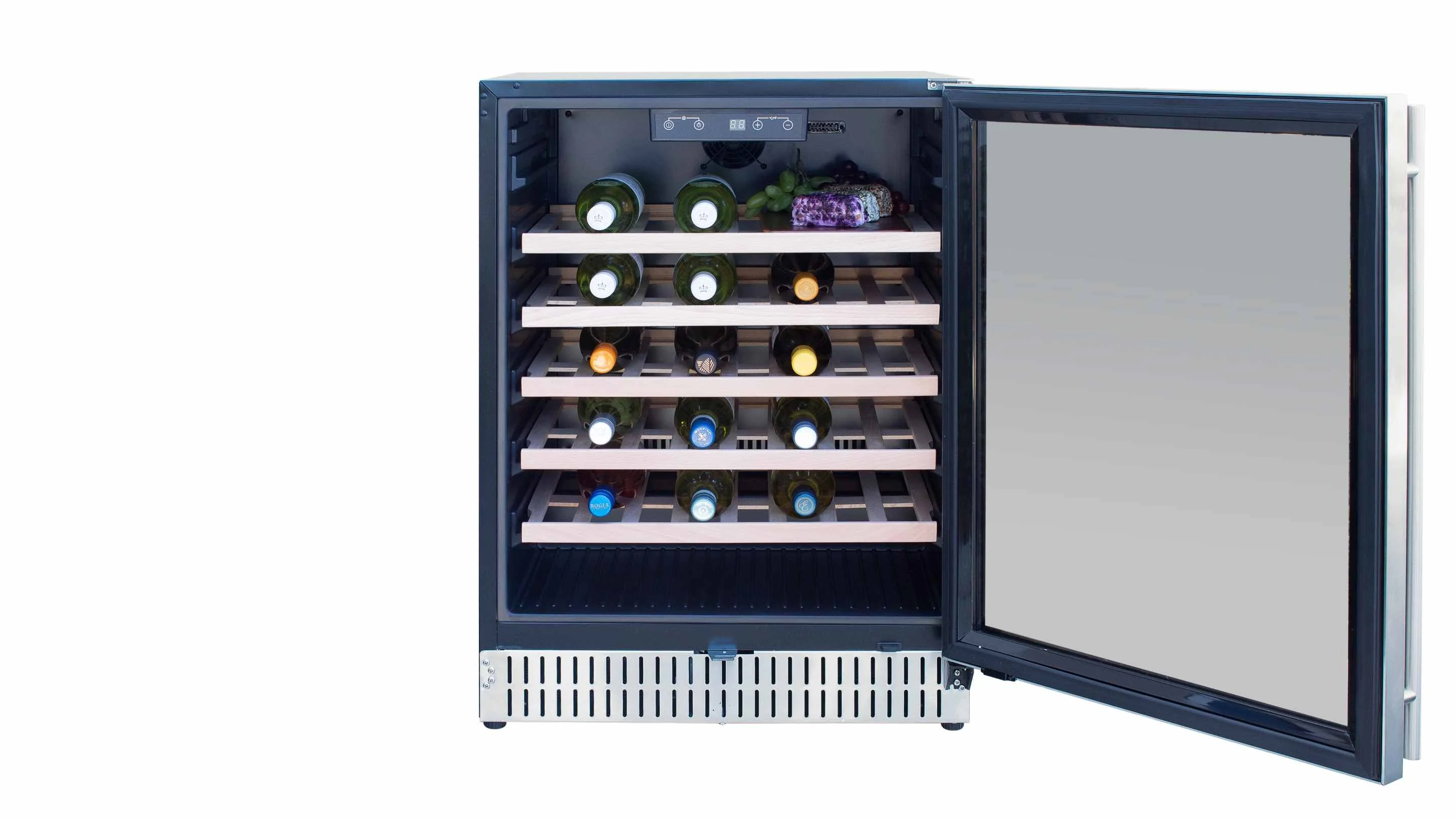 TrueFlame 24-Inch Outdoor Rated Wine Cooler in Stainless Steel (AMD-RFR-24W) - Image 5