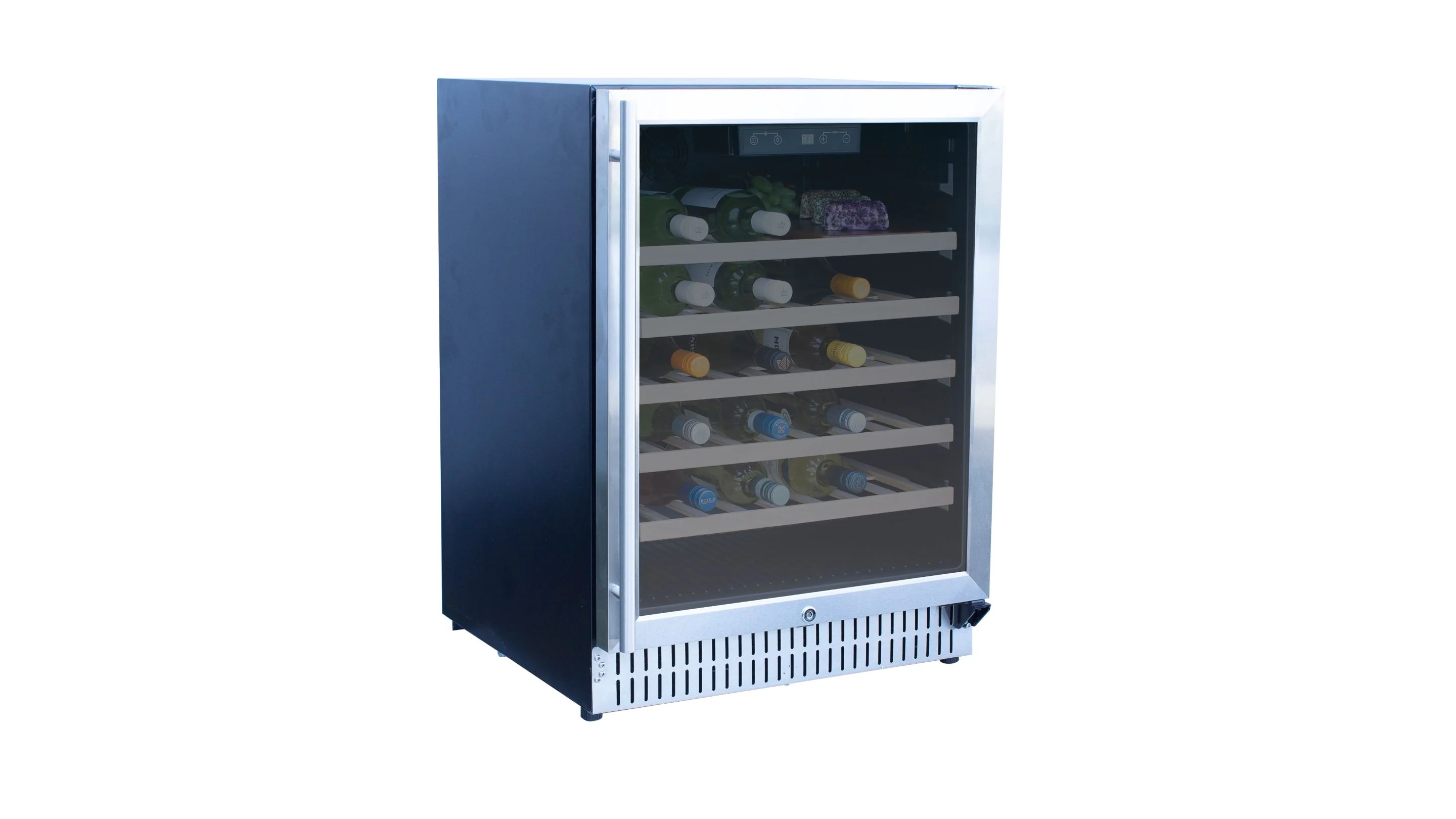 TrueFlame 24-Inch Outdoor Rated Wine Cooler in Stainless Steel (AMD-RFR-24W) - Image 6