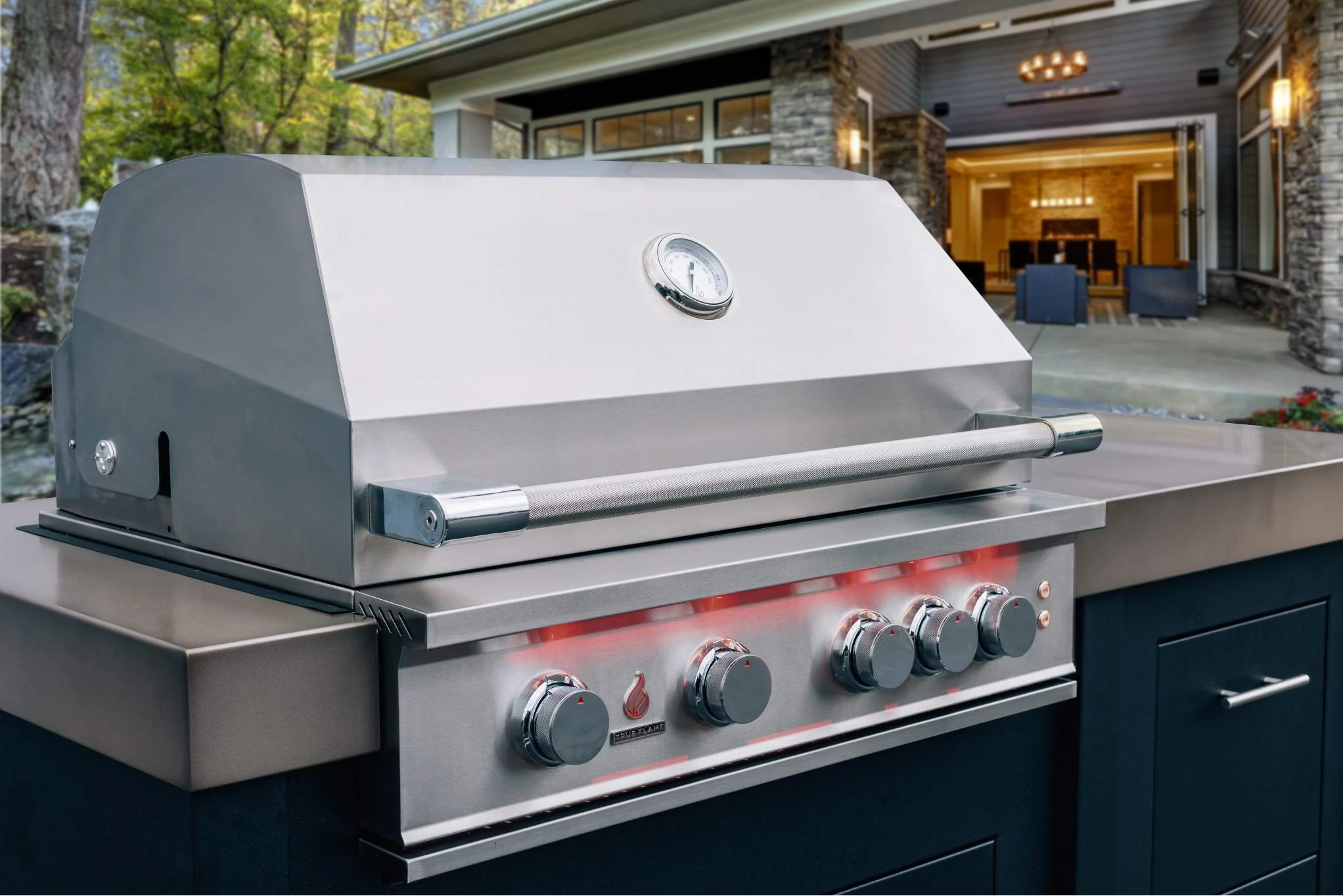 TrueFlame 40-Inch Built-In Propane Gas Grills in Stainless Steel (TF40-LP) - Image 4