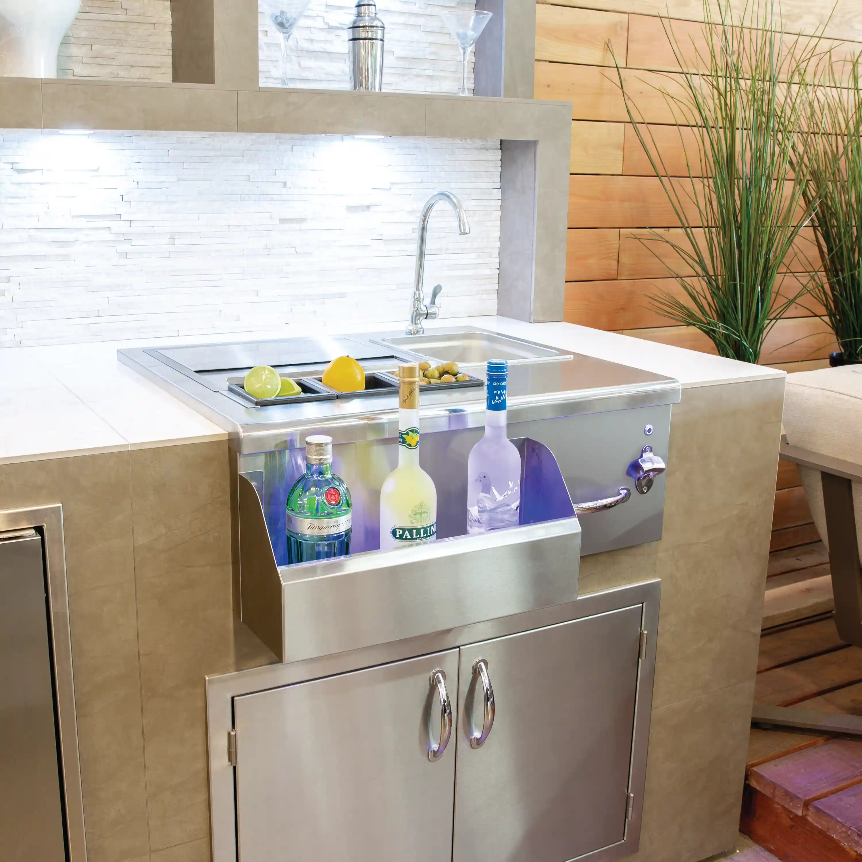 TrueFlame Beverage Center and Prep Station in Stainless Steel (TF-BC-30L) - Image 3