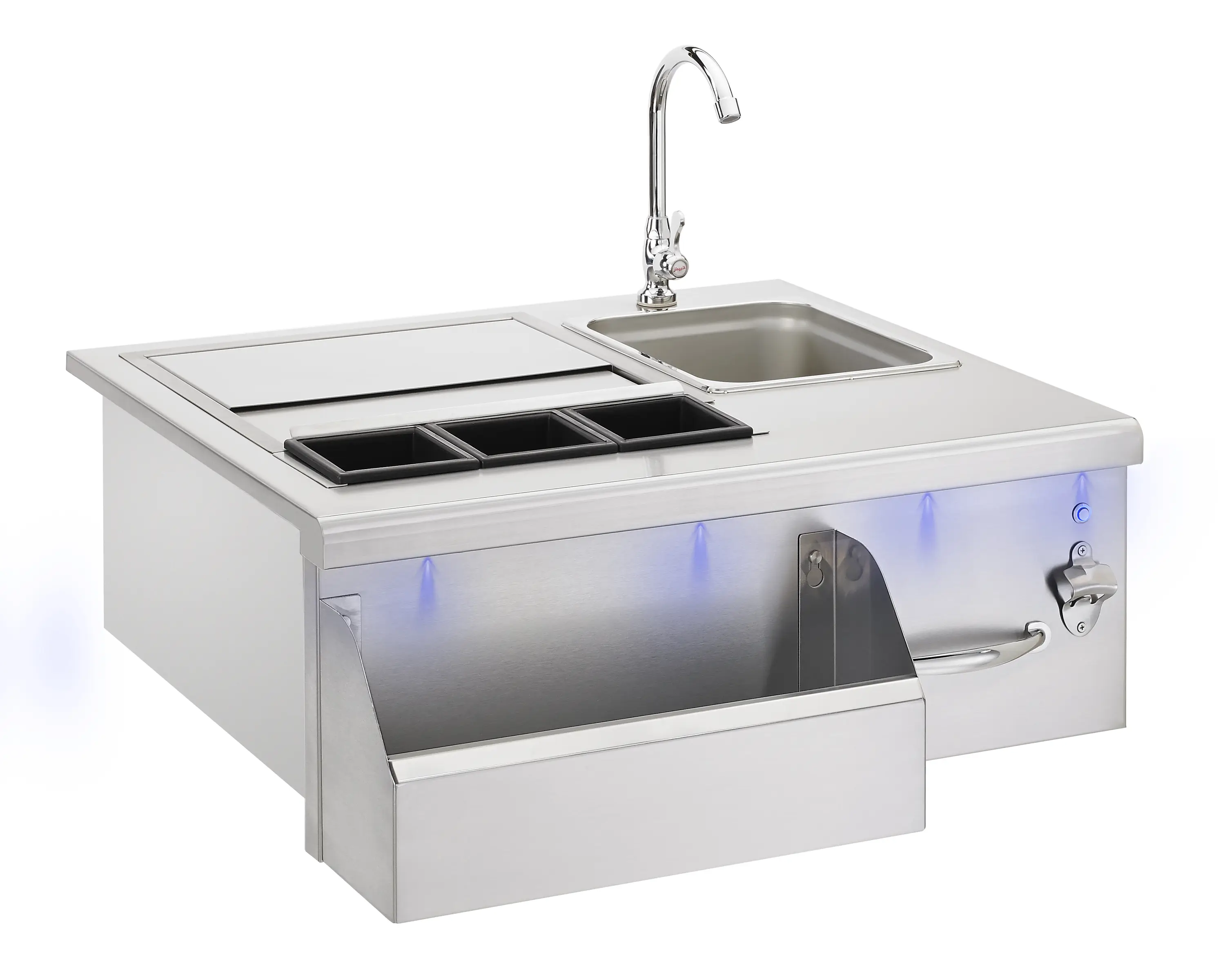 TrueFlame Beverage Center and Prep Station in Stainless Steel (TF-BC-30L) - Image 5