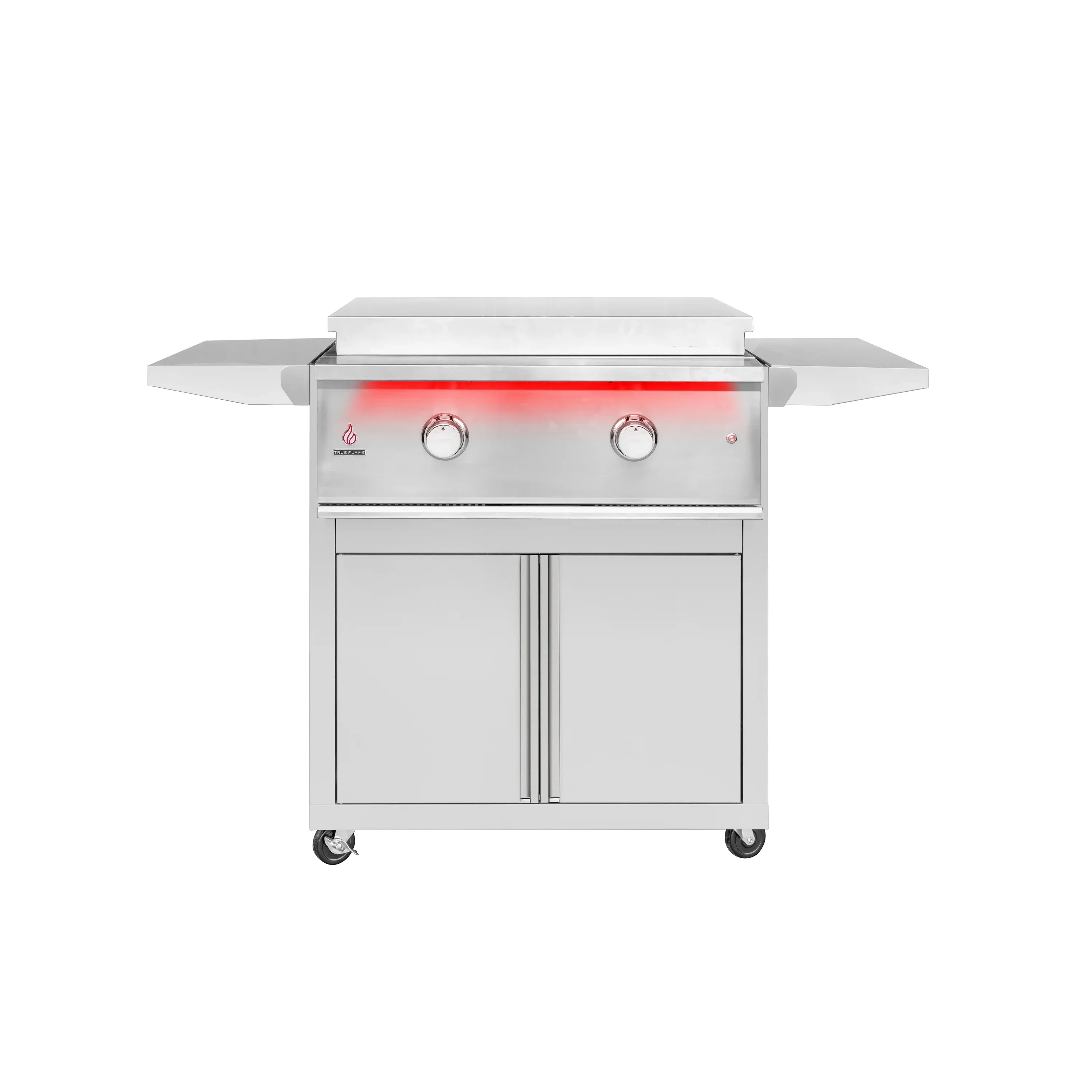 TrueFlame Deluxe Cart, Handleless, Fold-Down Side Shelves (CART-TF-GRID30) - Image 6
