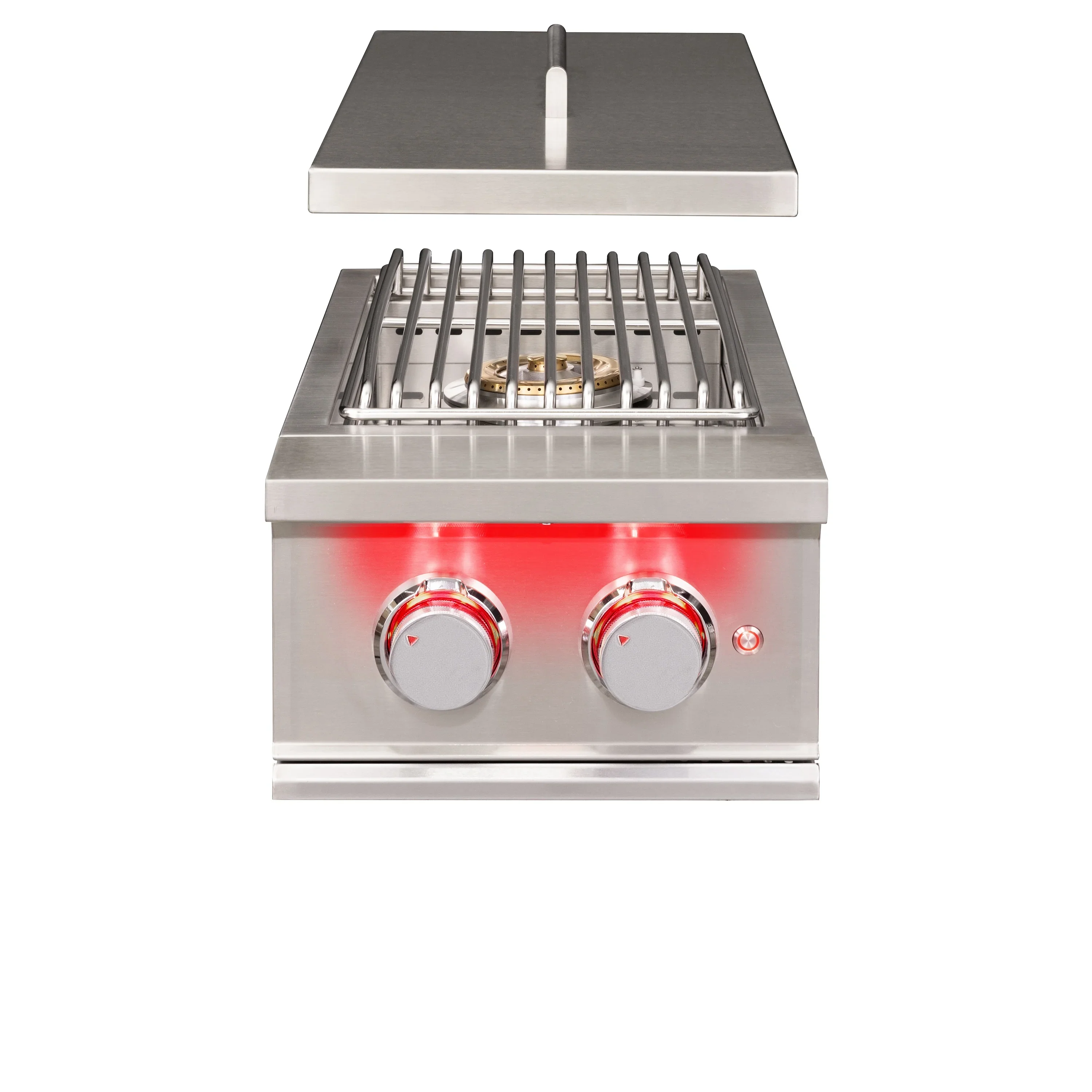 TrueFlame Double Natural Gas Side Burner in Stainless Steel (TFSB2) - Image 3