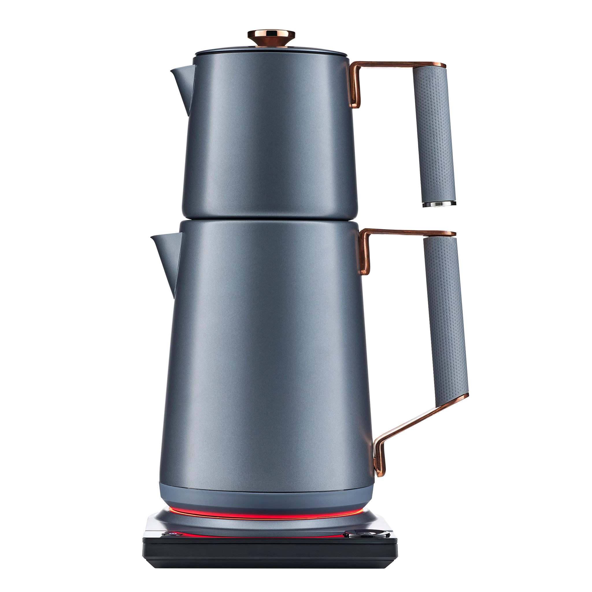 SAKI Turkish Tea Maker Machine Pro, Electric Double-Pot Teapot 1.75L 120V, 120 Min Keep-Warm, Stainless Steel BPA-Free, Auto Shut-Off & Boil-Dry, LED Brew Ring - Image 6