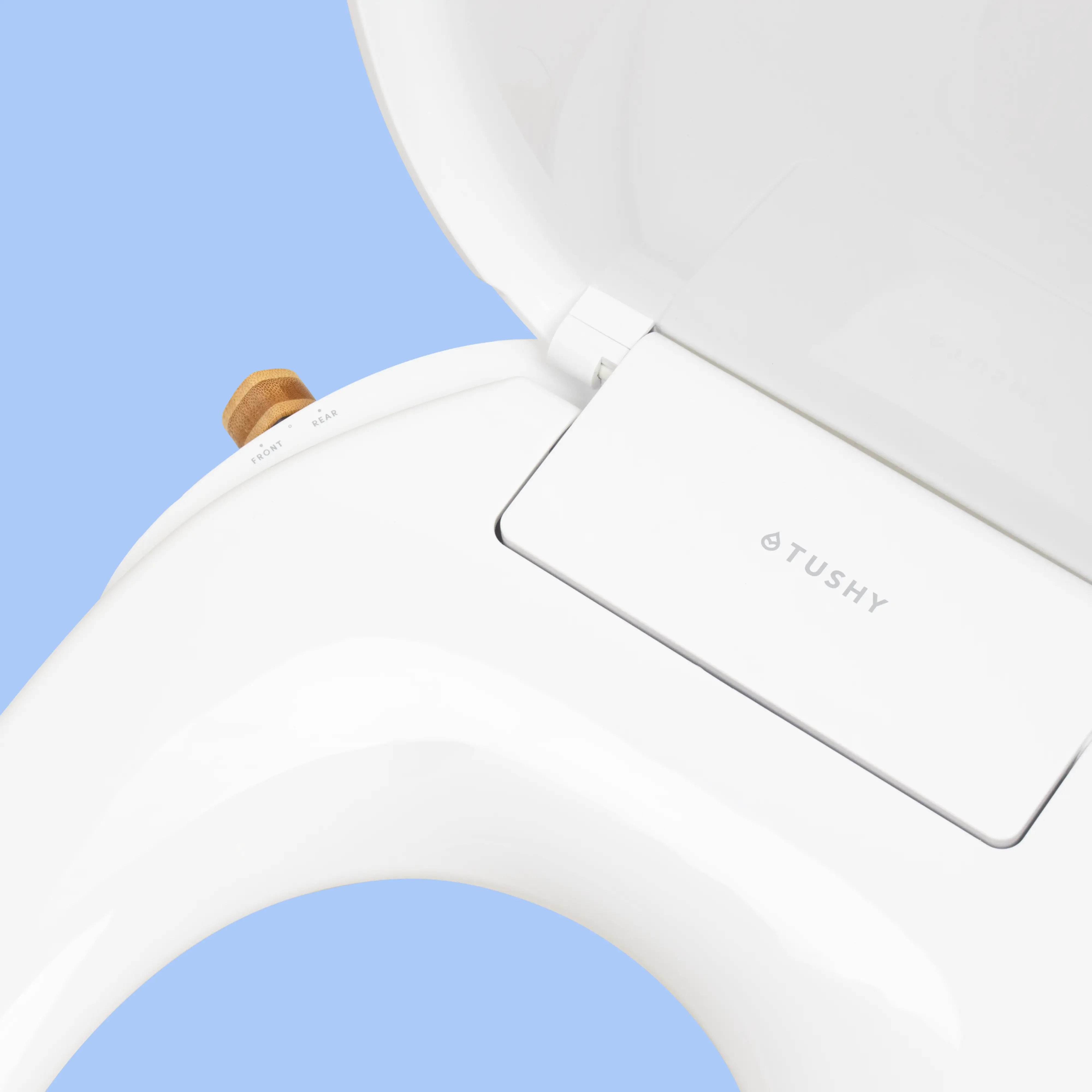 TUSHY Oasis Non-Electric Warm Water Bidet Seat (Elongated) | Self-Cleaning Dual Nozzles, Adjustable Temp & Pressure | 10-Min DIY Install, Soft-Close Lid, Sleek Design, Spa-Like Comfort, Bamboo Knob - Image 10