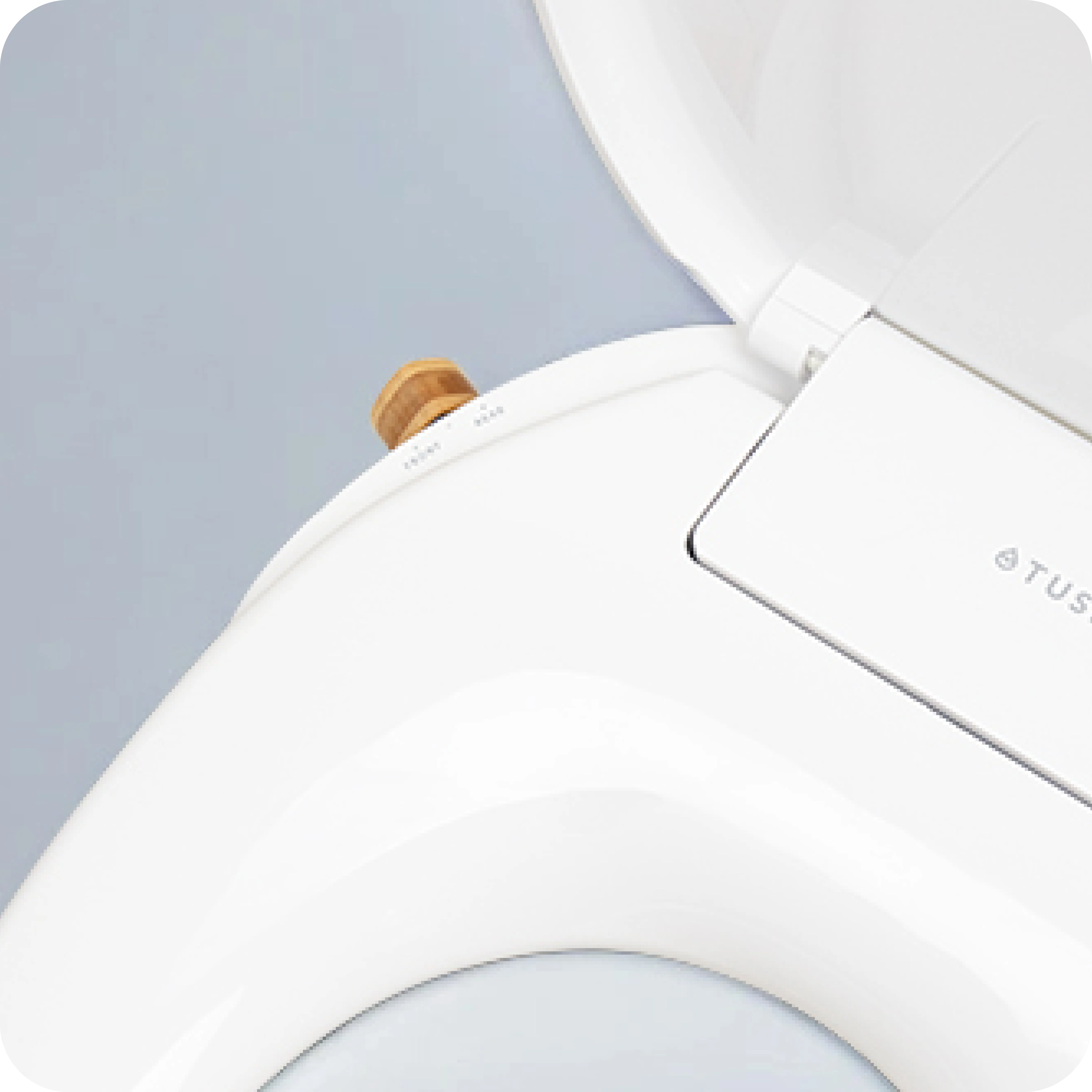 TUSHY Oasis Non-Electric Warm Water Bidet Seat (Elongated) | Self-Cleaning Dual Nozzles, Adjustable Temp & Pressure | 10-Min DIY Install, Soft-Close Lid, Sleek Design, Spa-Like Comfort, Bamboo Knob - Image 2