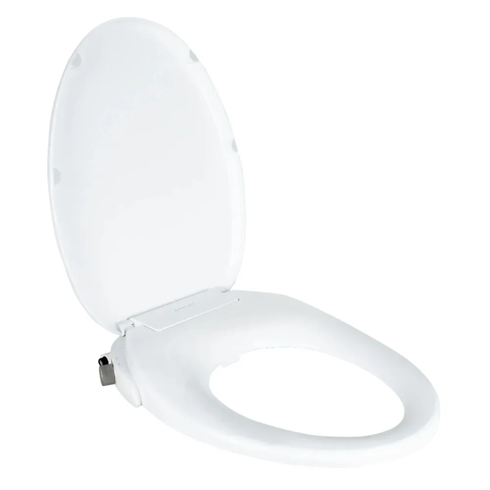 TUSHY Wave Non-Electric Bidet Toilet Seat | Sleek Elongated Design, Quick-Release for Easy Cleaning | DuoFlow Front & Rear Wash, Self-Cleaning Nozzle, Soft-Close Lid, 10-Min DIY Install, Bamboo Knob - Image 2