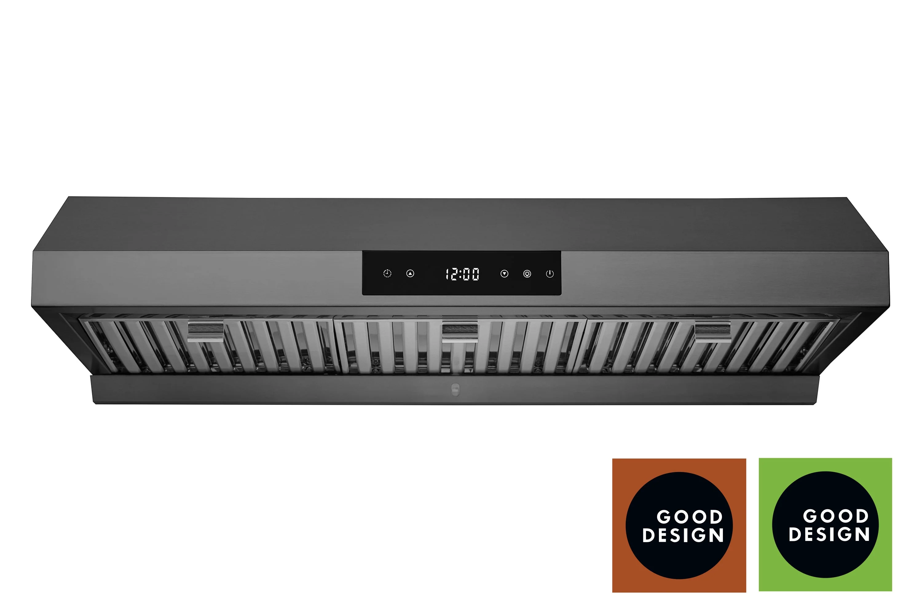 Hauslane Under Cabinet Touch Control Range Hood with Stainless Steel Filters in Black Stainless Steel (UC-PS18BSS) - Image 2
