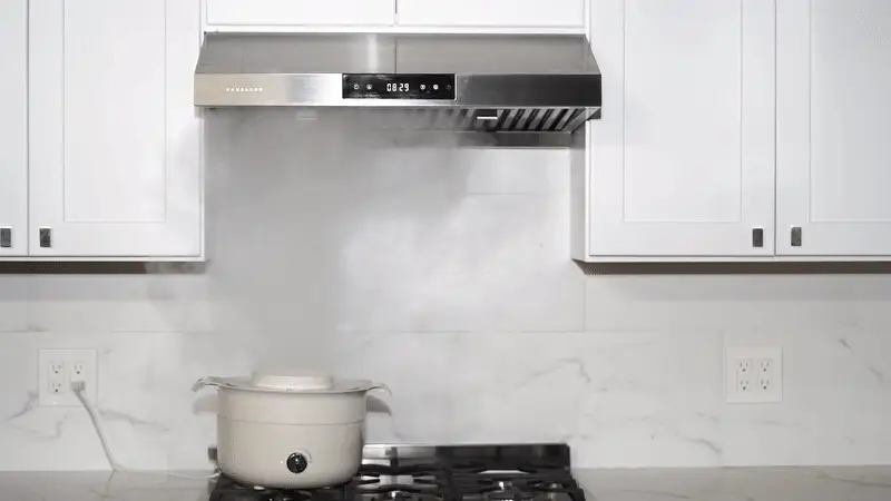 Hauslane Under Cabinet Touch Control Range Hood with Stainless Steel Filters in Black Stainless Steel (UC-PS18BSS) - Image 3