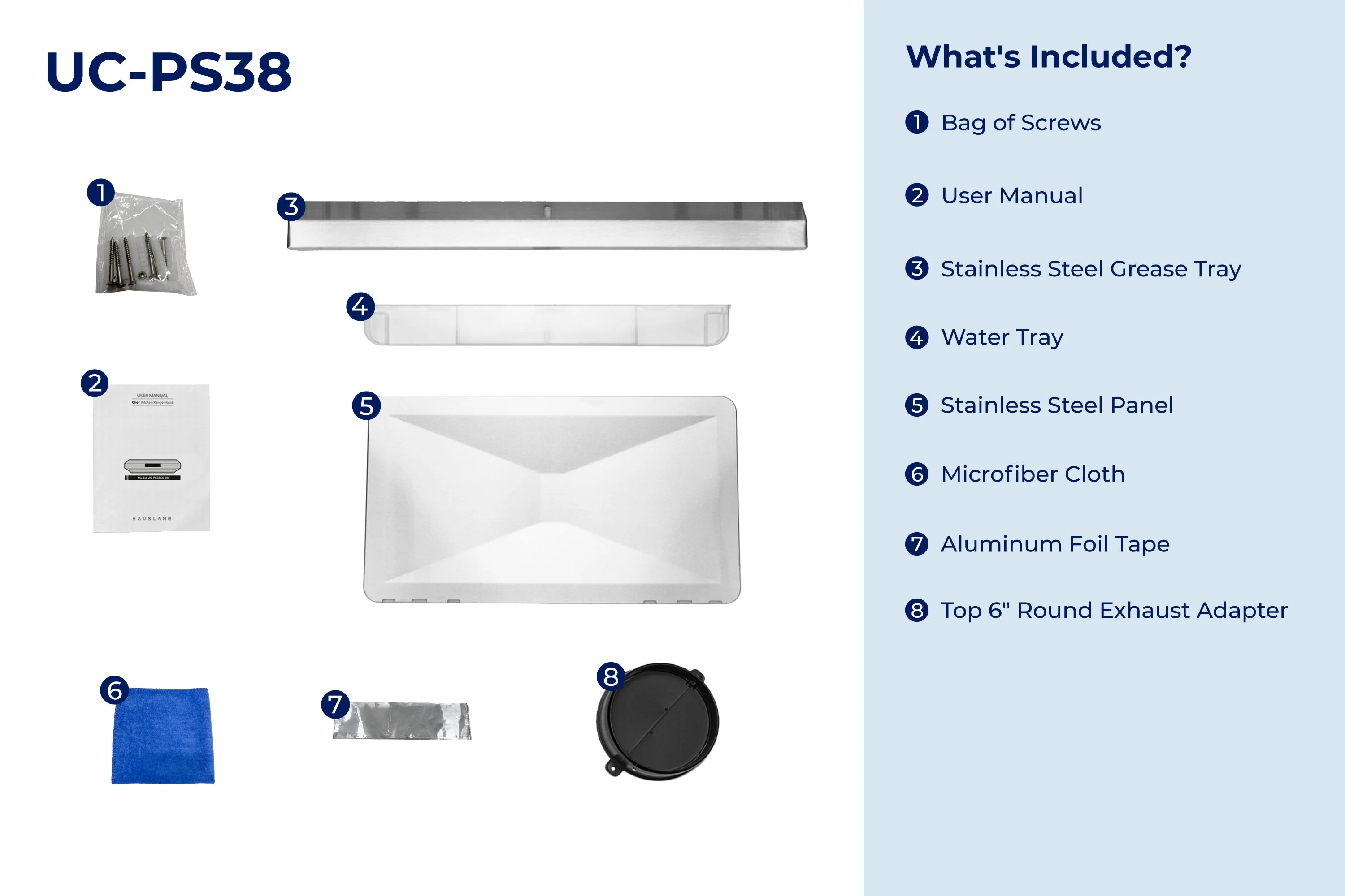 Hauslane 30-Inch Under Cabinet Self-Clean Touch Control Range Hood in Stainless Steel (UC-PS38SS-30) - Image 22