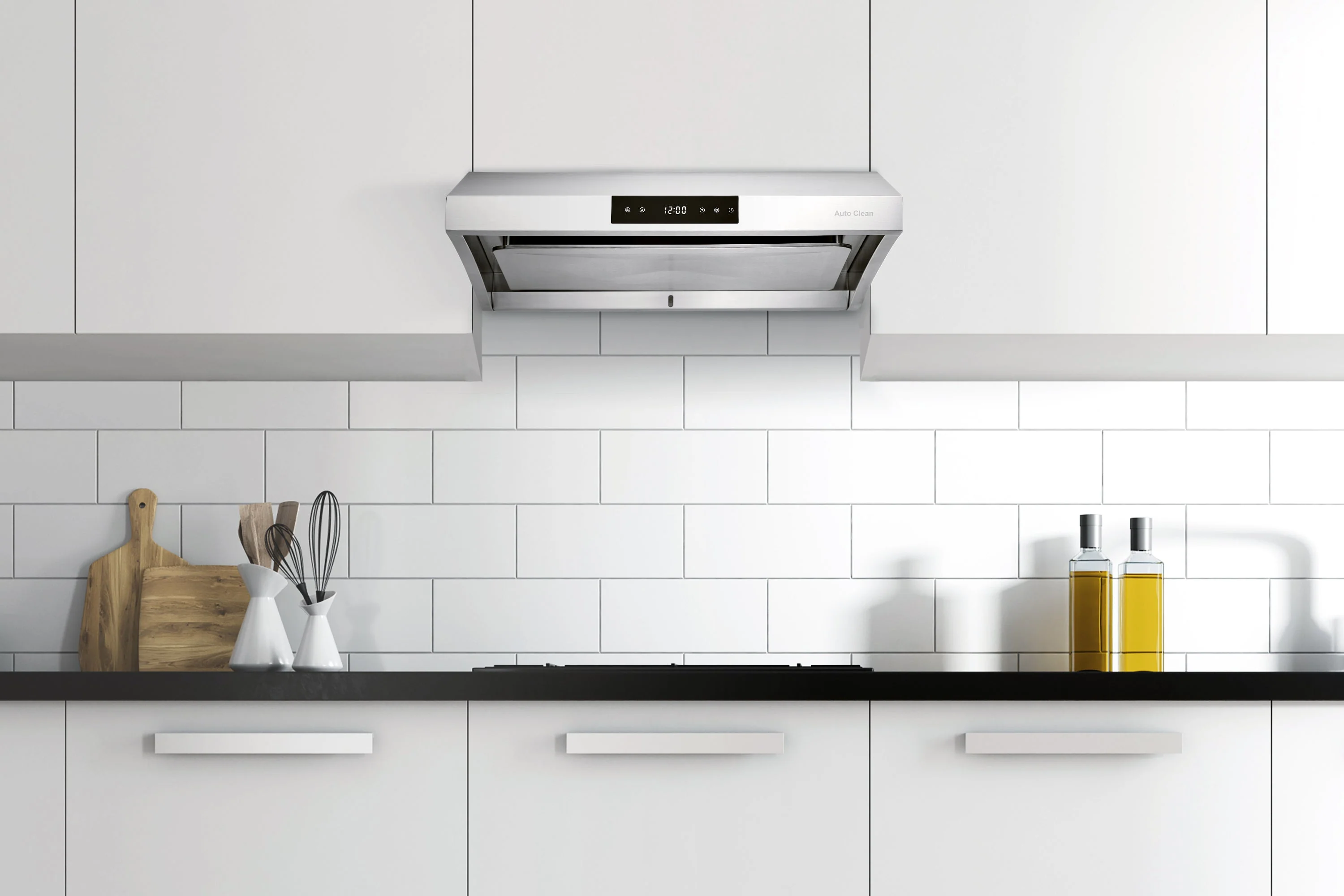 Hauslane 30-Inch Under Cabinet Self-Clean Touch Control Range Hood in Stainless Steel (UC-PS38SS-30) - Image 4